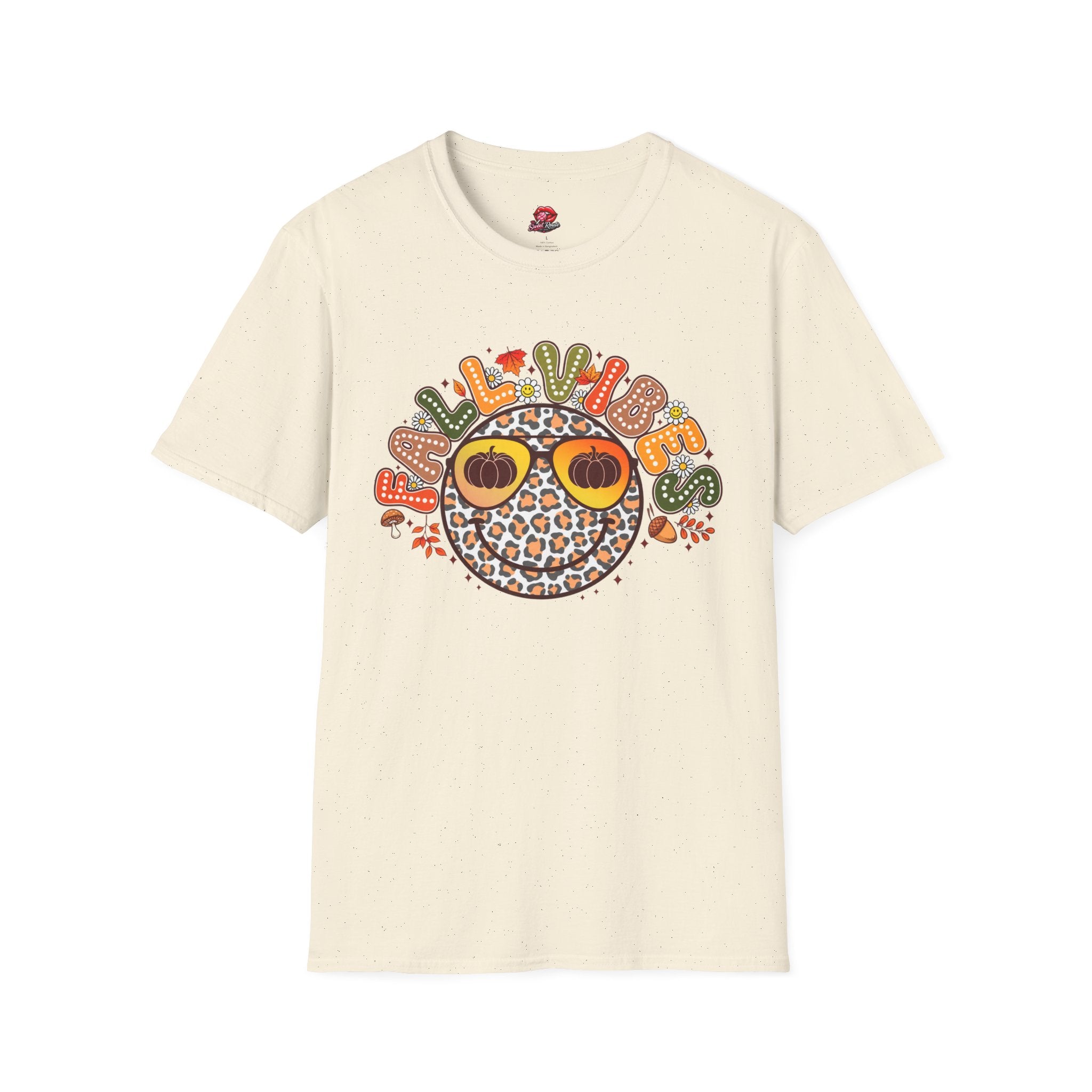 Fall Vibes Leopard Pumpkin T-Shirt