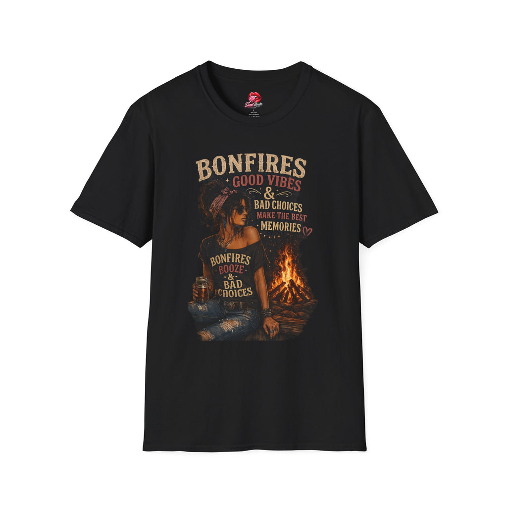 Bonfires Good Vibes & Bad Choices T-Shirt