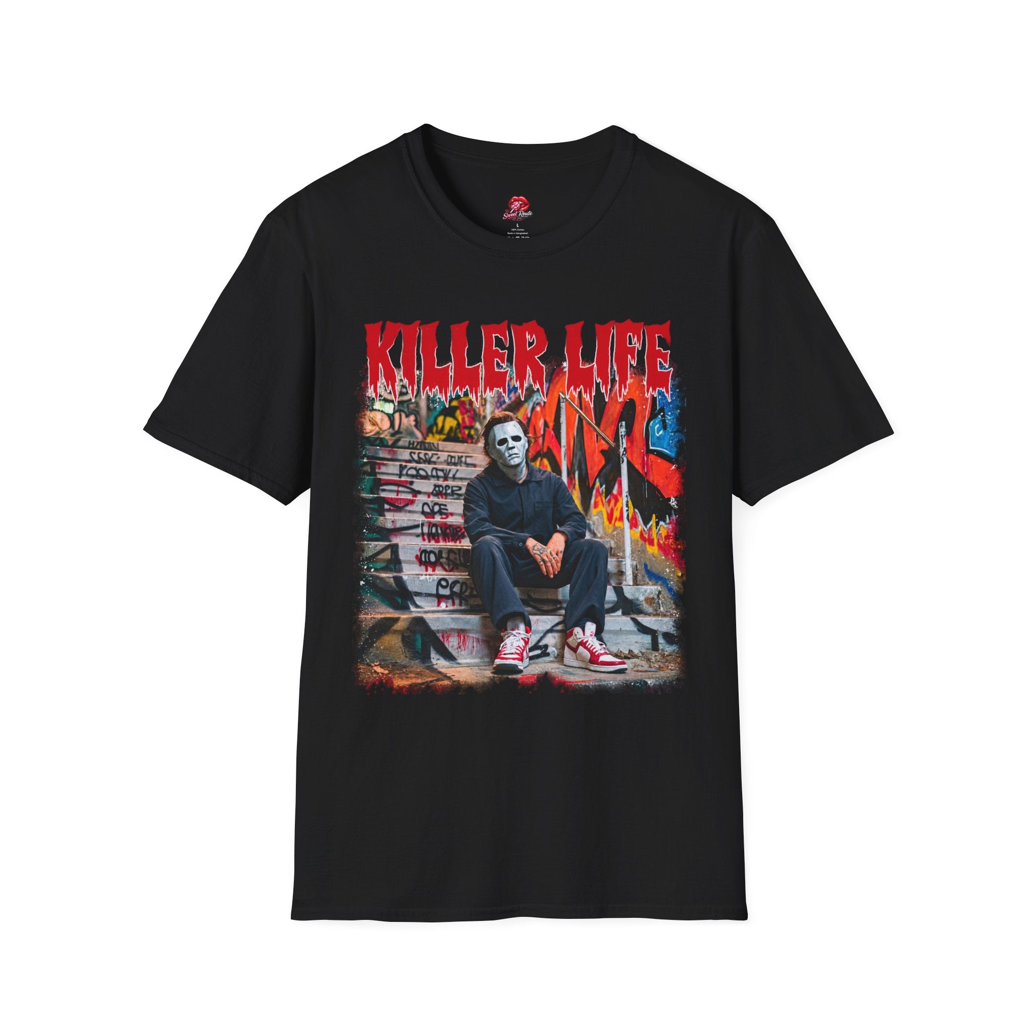 Killer Life Michael Mask Street Art Tee