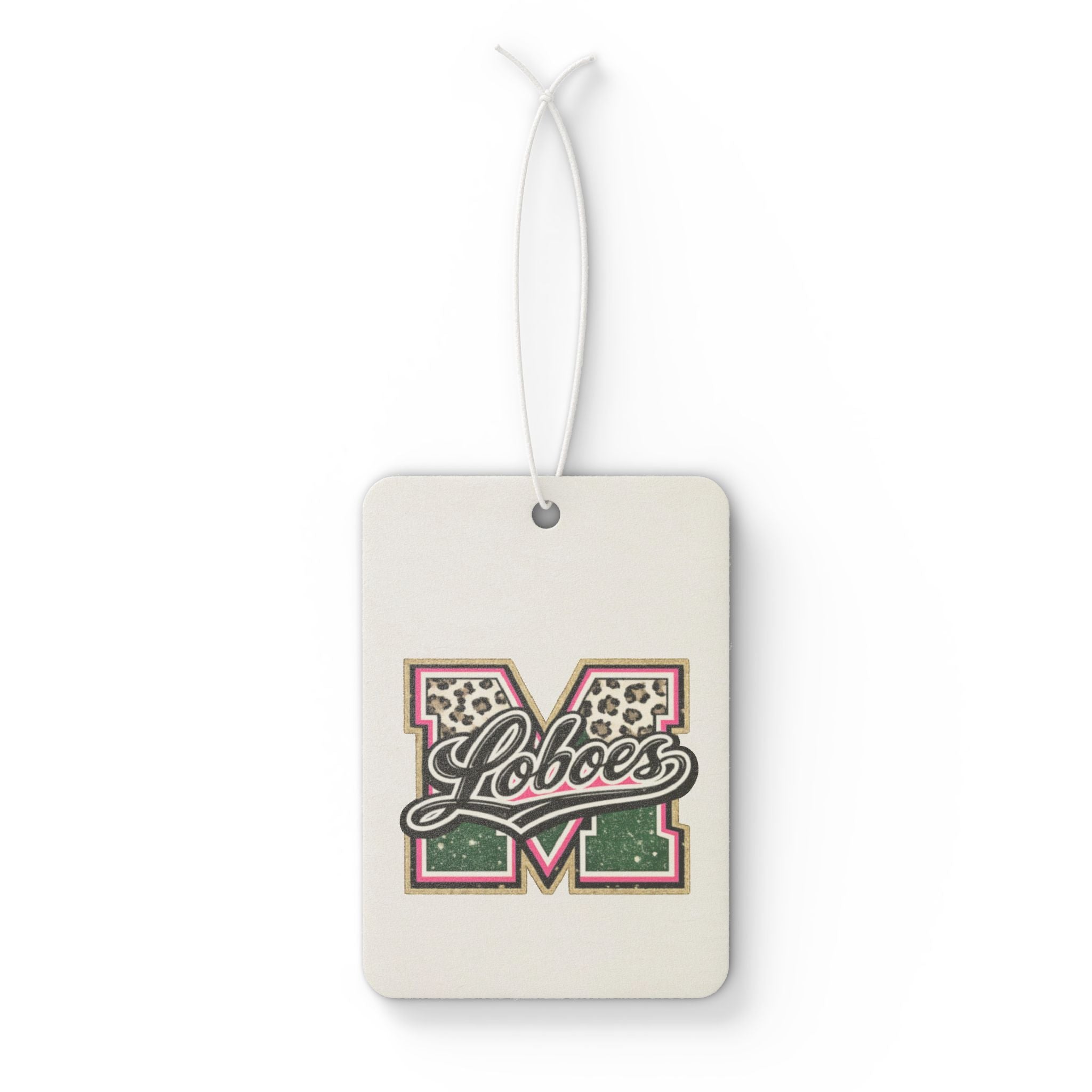 Loboes 'M' Leopard Car Air Freshener