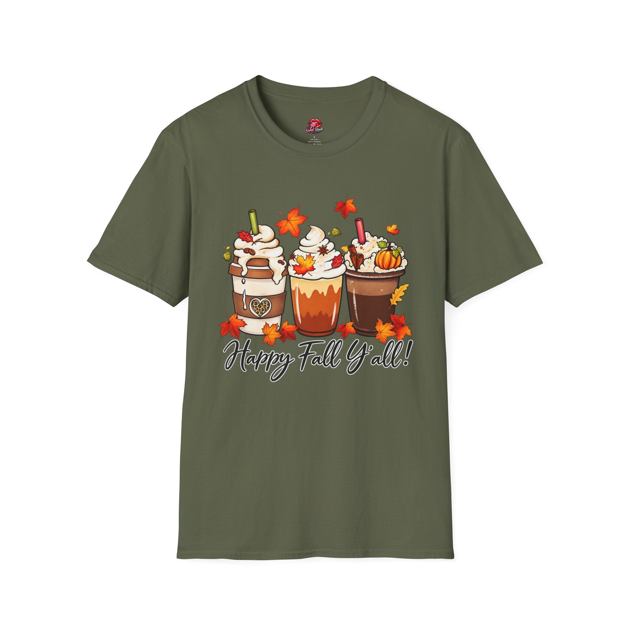 Happy Fall Y'all Pumpkin Spice Latte Tee