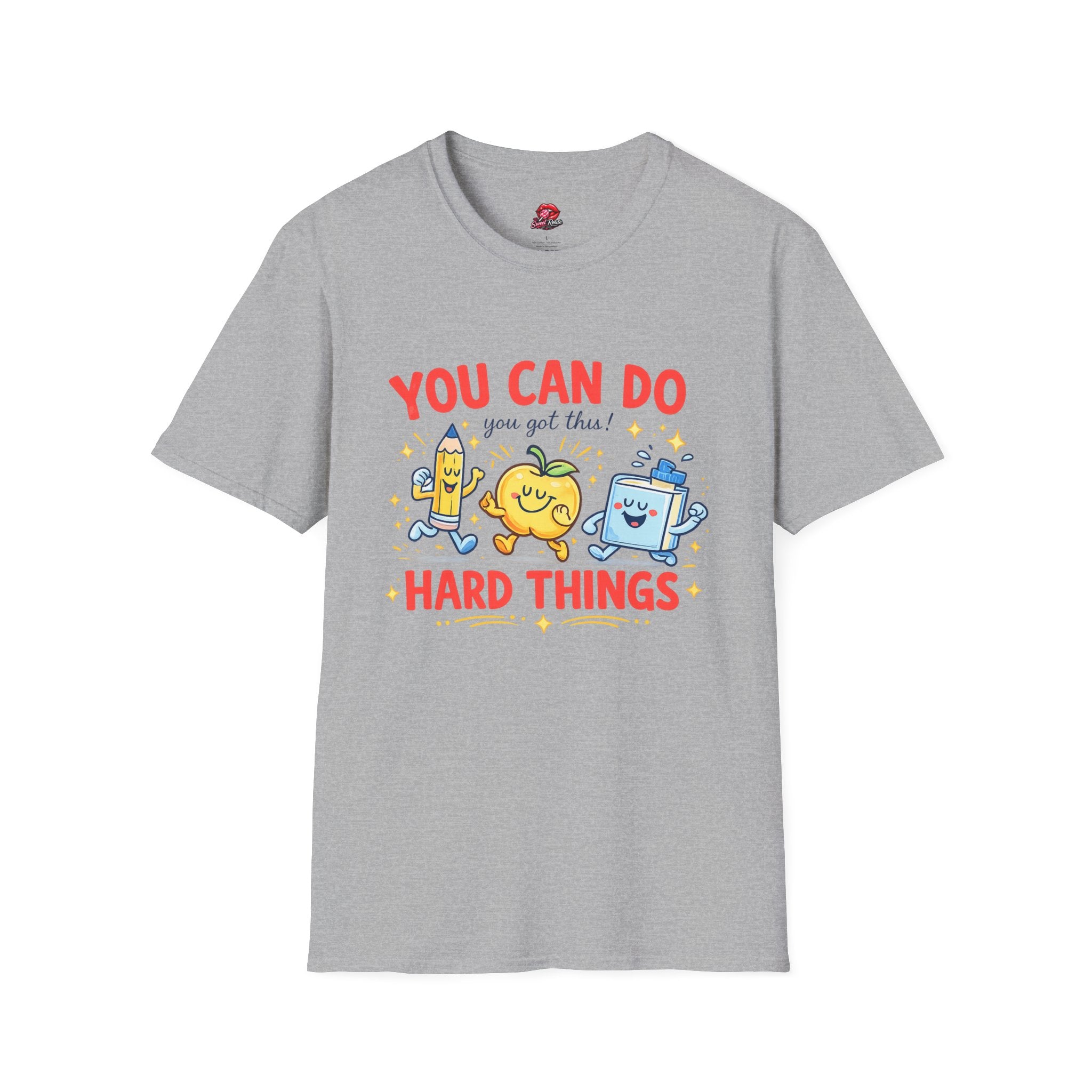 You Can Do Hard Things Teacher T-Shirt | Motivational Classroom Tee | Positive School Shirt | Encouragement Gift for Teachers & Students