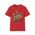 Leopard Print Football Gameday T-Shirt