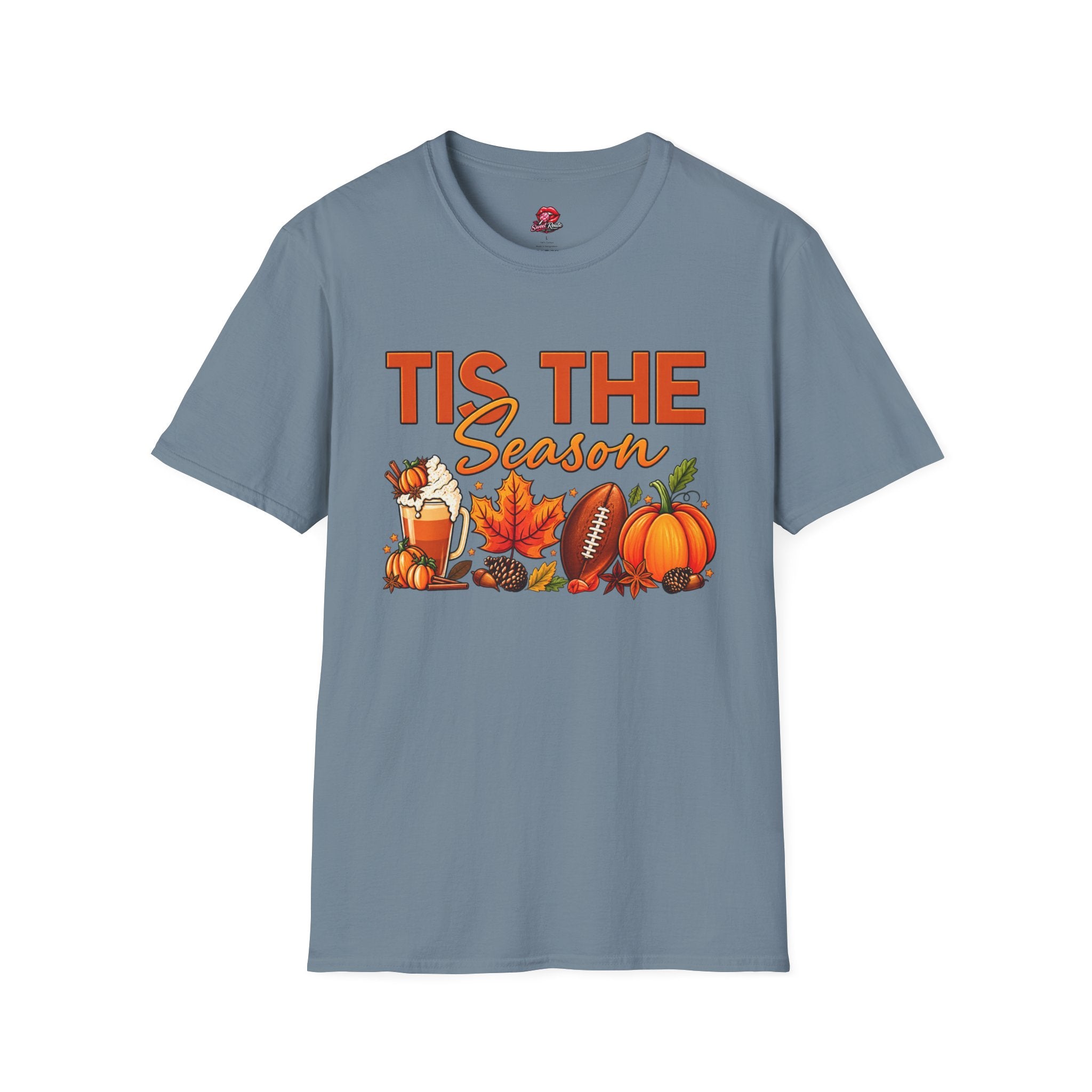 Tis The Season Fall Pumpkin Football Tee