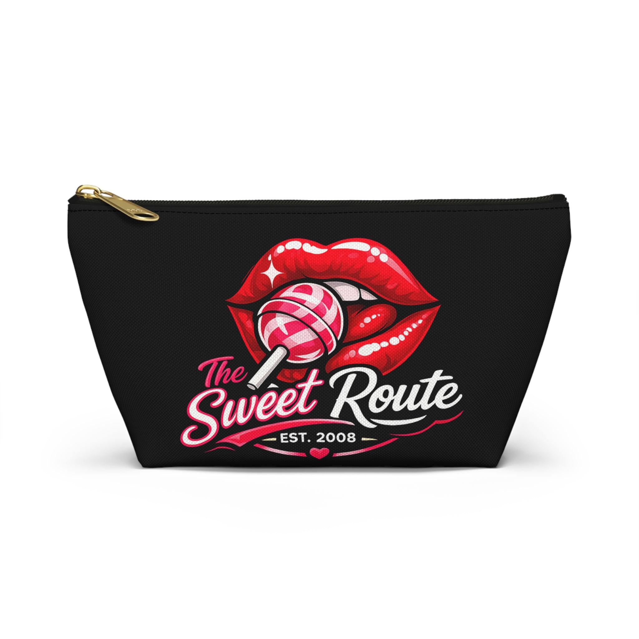 Sweet Route Logo Black Accessory Pouch