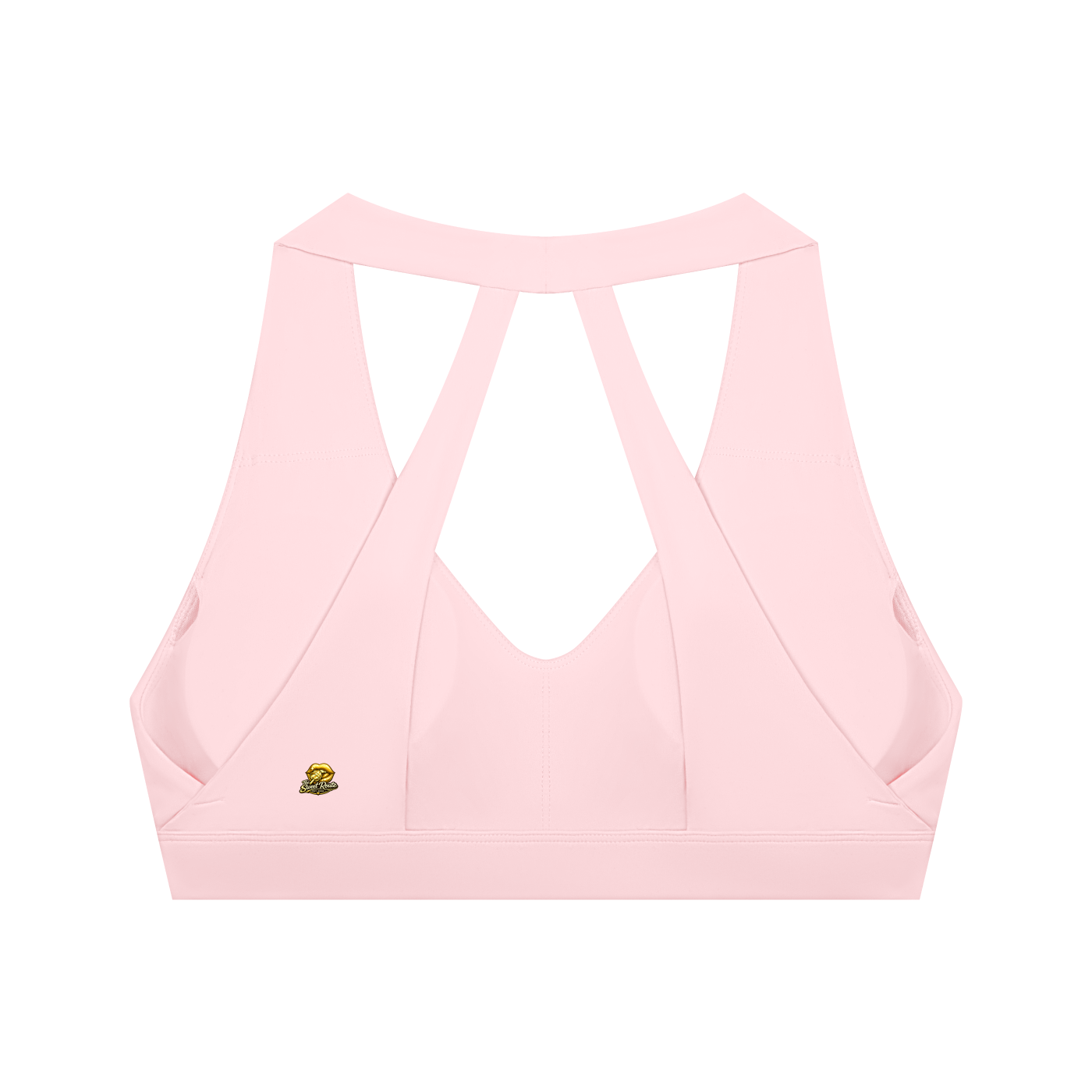 Sweet Route Women's Halter Cropped Sports Bra