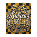 Andrews Mustangs Sherpa Fleece Blanket