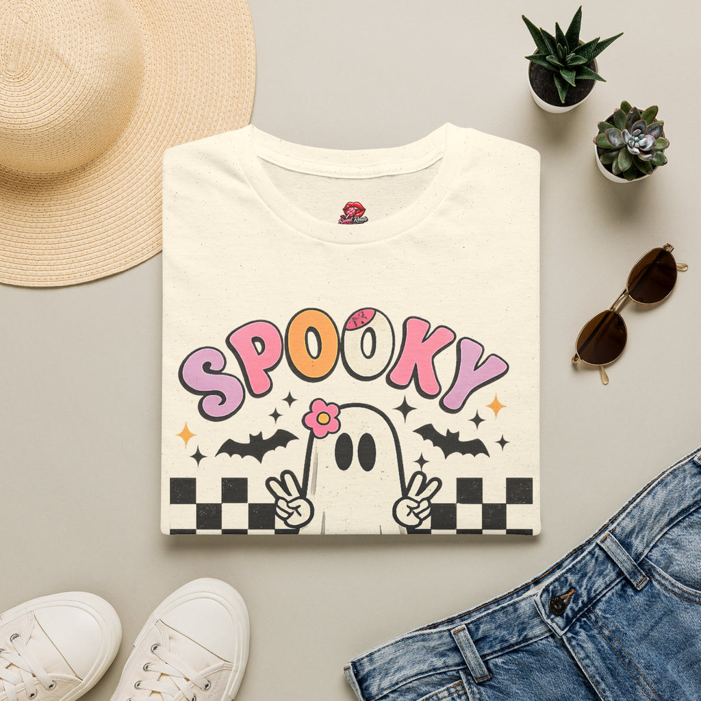 Spooky Season Retro Ghost T-Shirt | Cute Halloween Ghost Tee | Vintage Fall Shirt | Cozy Spooky Season Graphic Tee | Halloween Gift