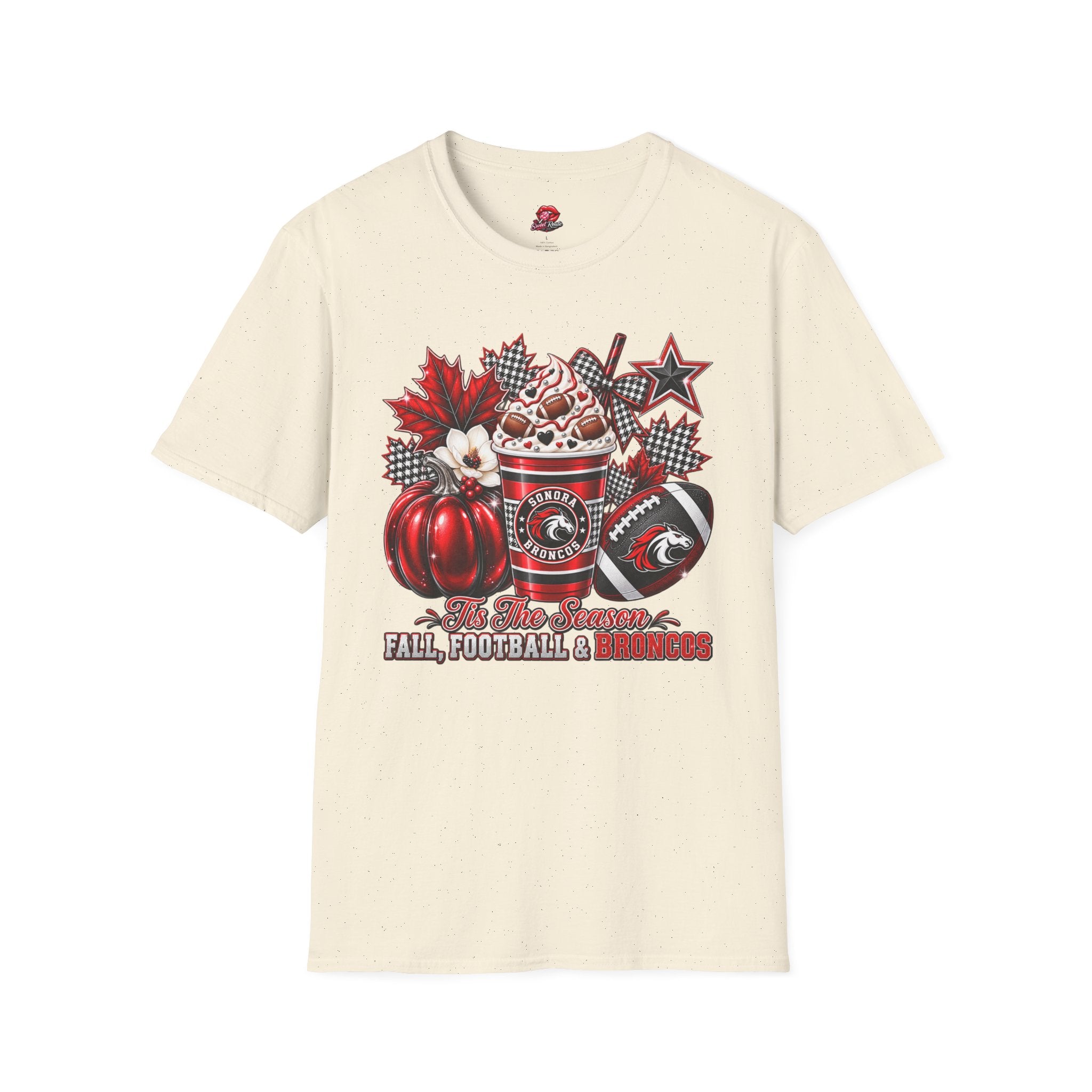 Sonora Broncos Football Season Fall Graphic T-Shirt