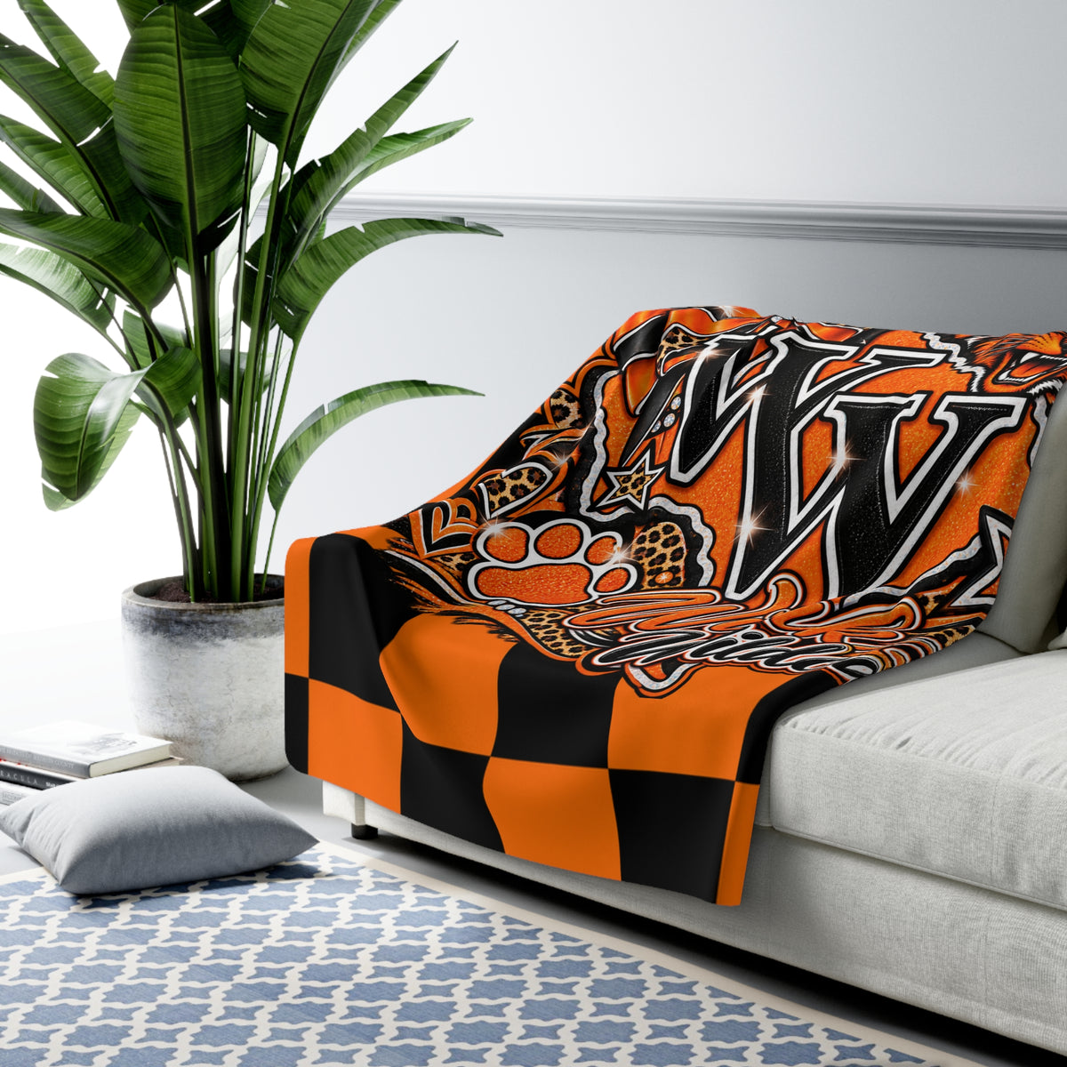 Wink Wildcats Sherpa Fleece Blanket