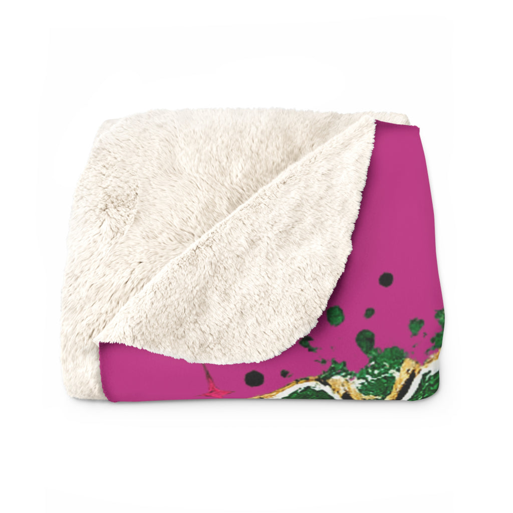 Monahans Loboes Volleyball Sherpa Blanket