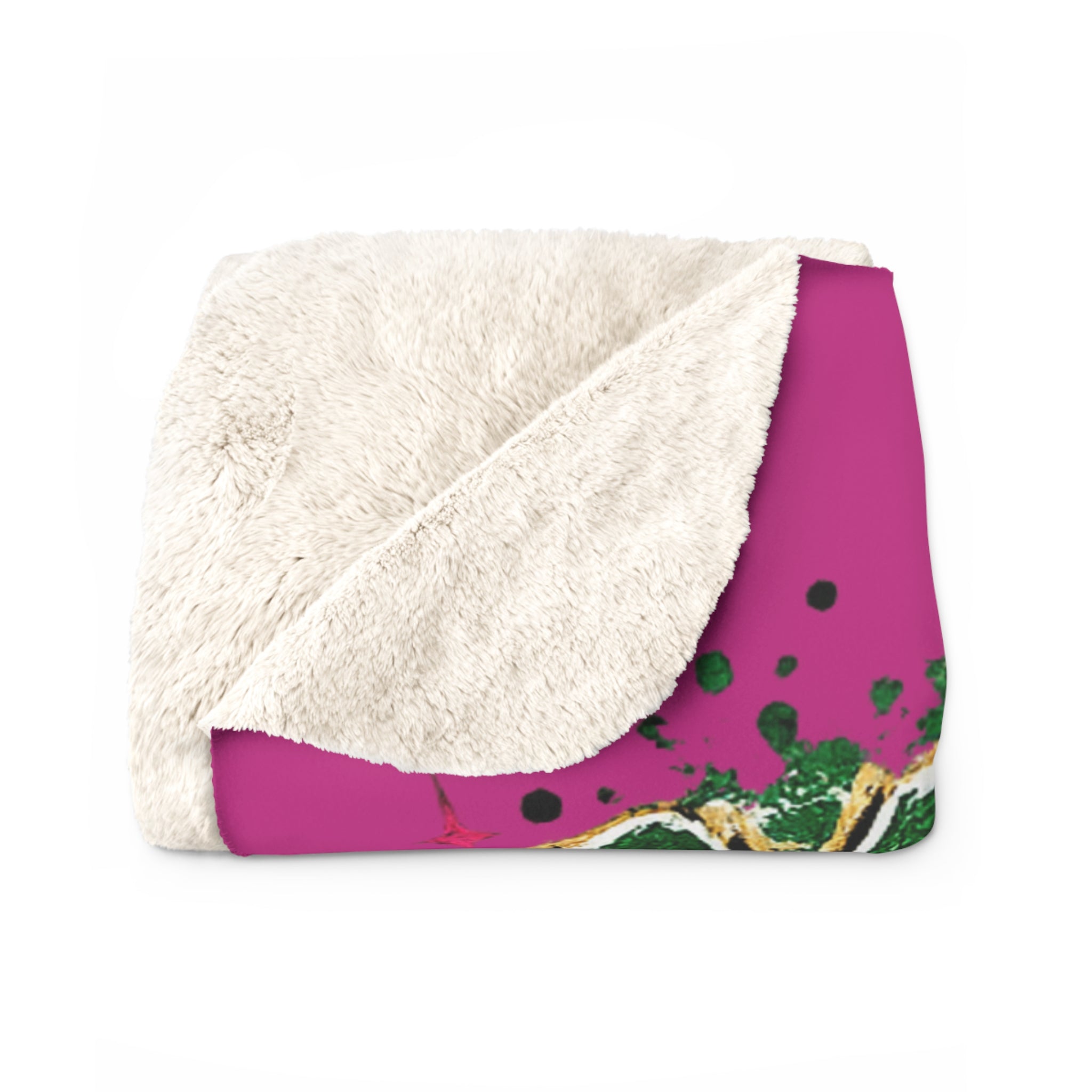 Monahans Loboes Volleyball Sherpa Blanket