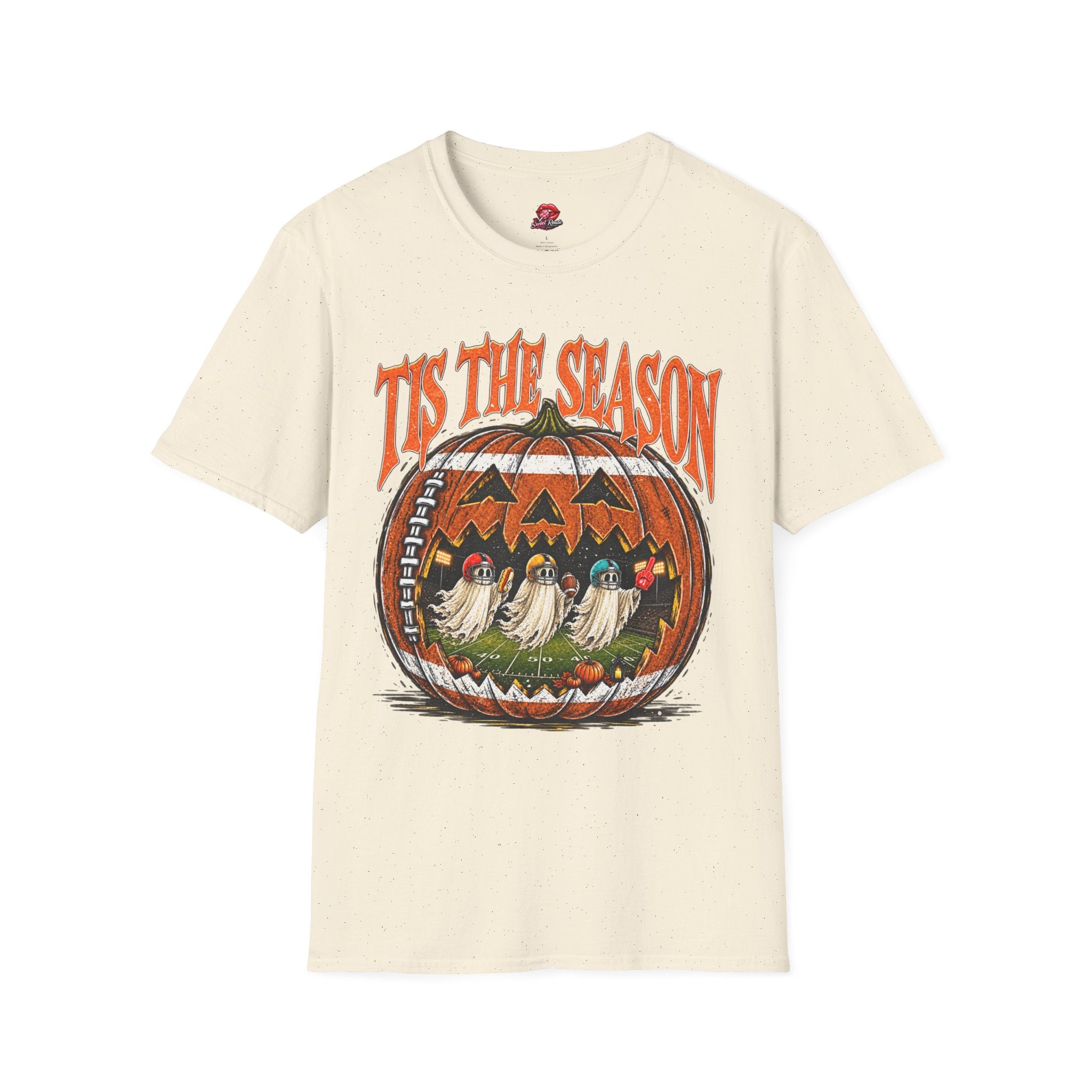 Tis The Season Vintage Jack-o'-Lantern Football Shirt