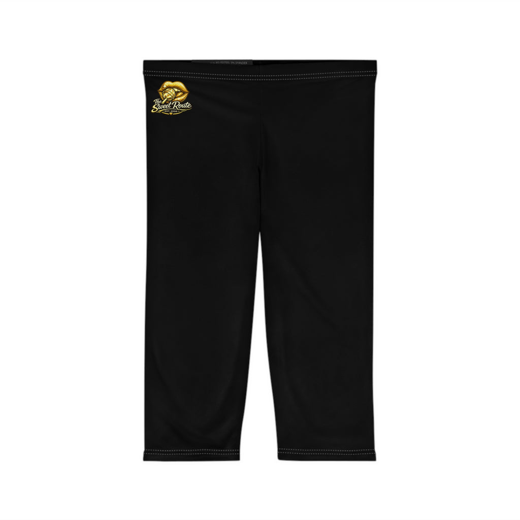 Black Capri Leggings for Women