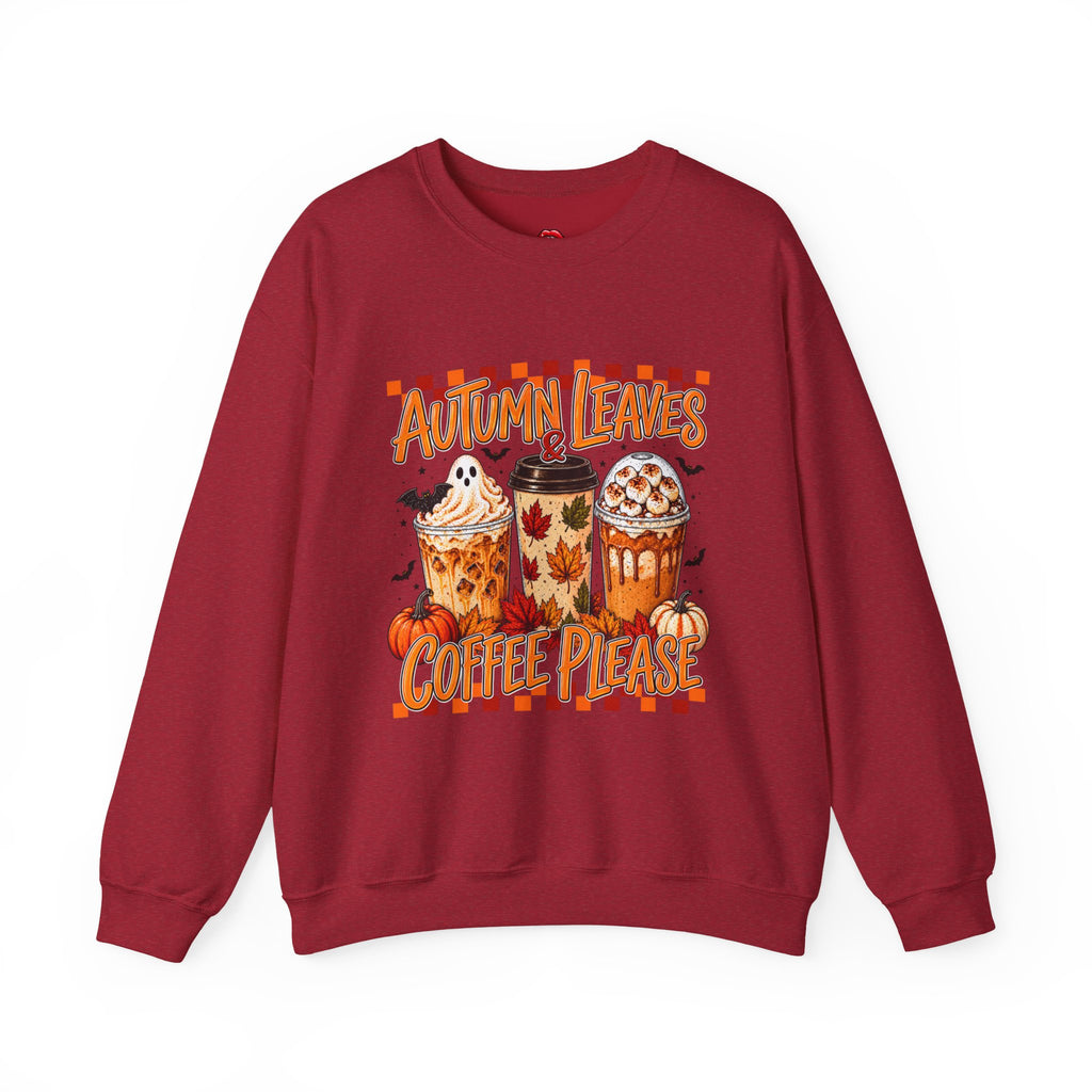 Autumn Leaves Coffee Please Sweatshirt