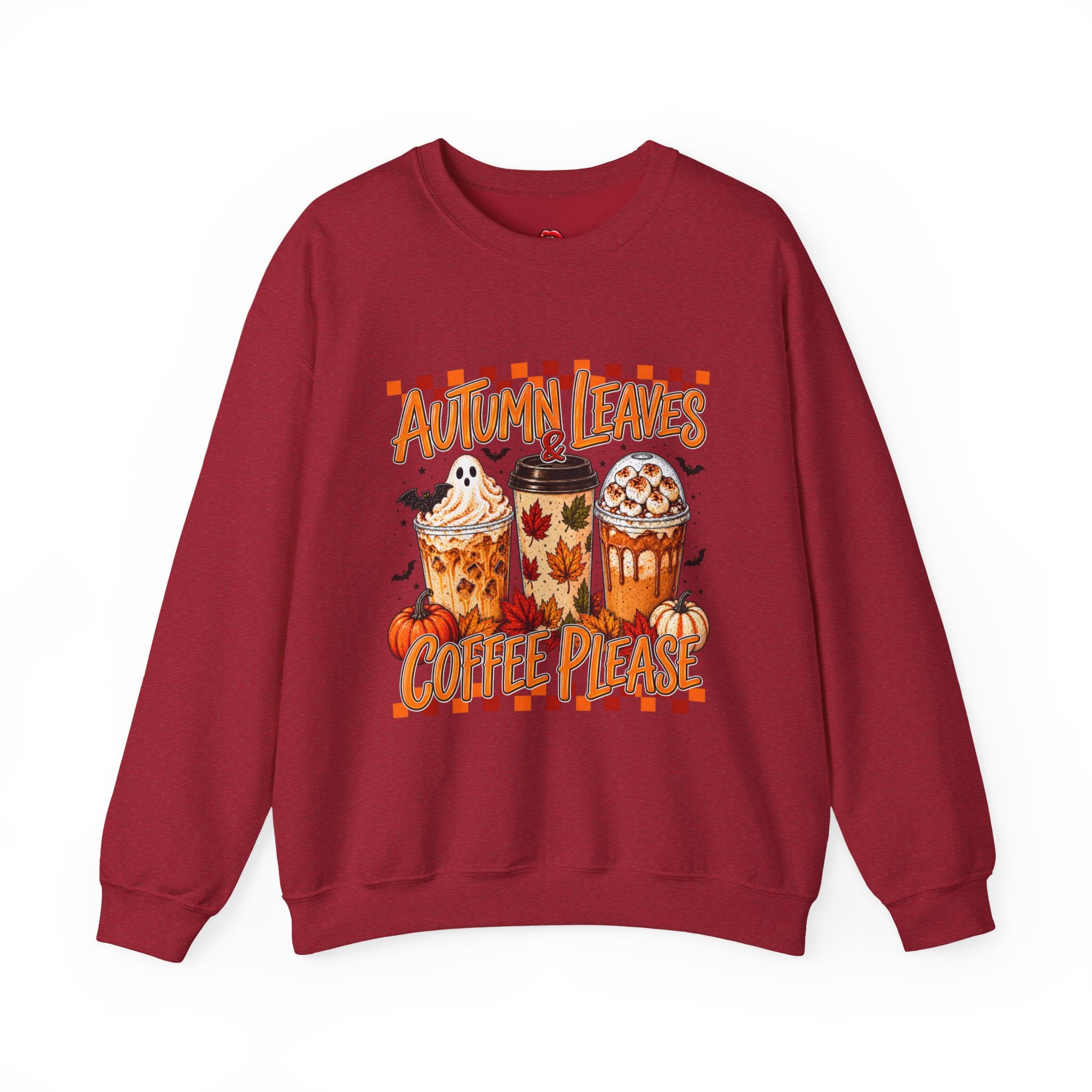 Autumn Leaves Coffee Please Sweatshirt