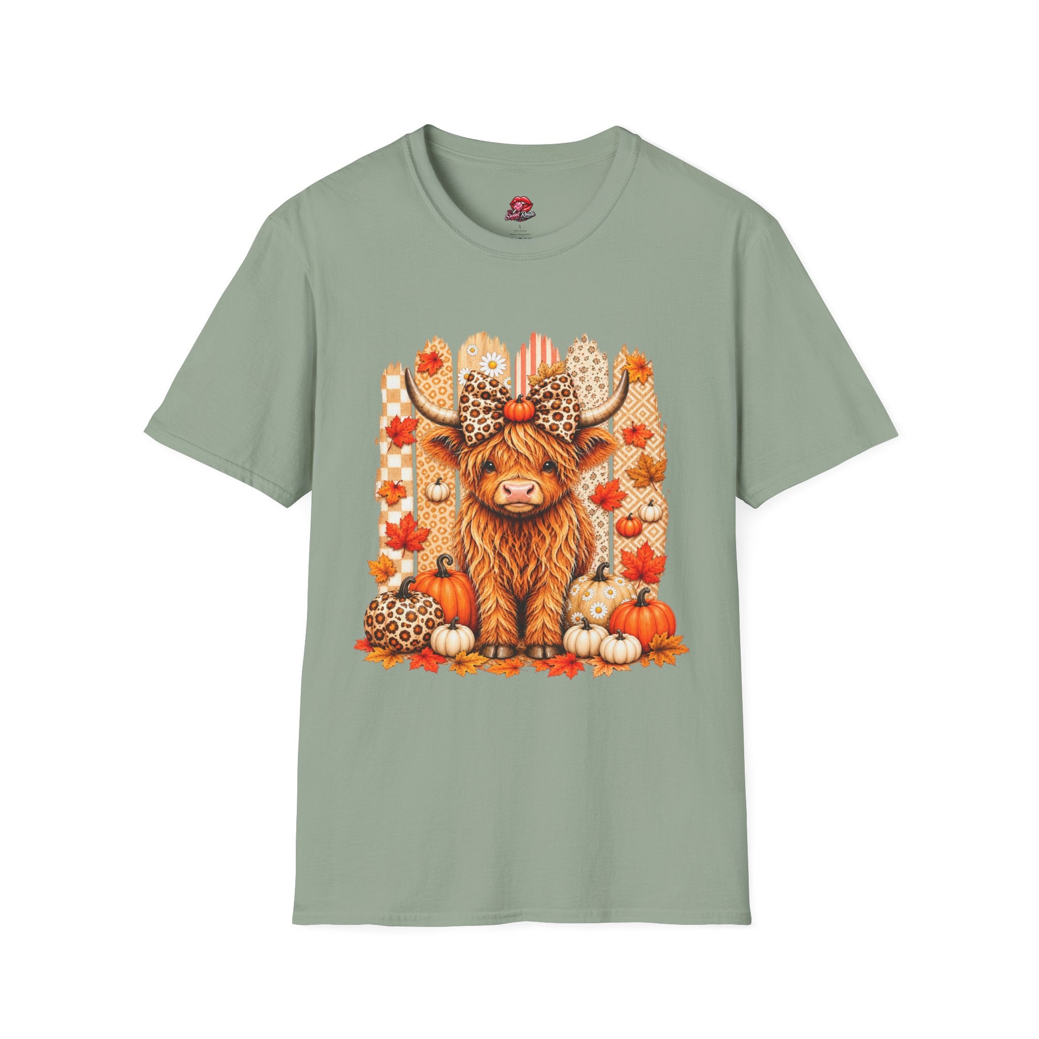 Fall Highland Cow T‑Shirt