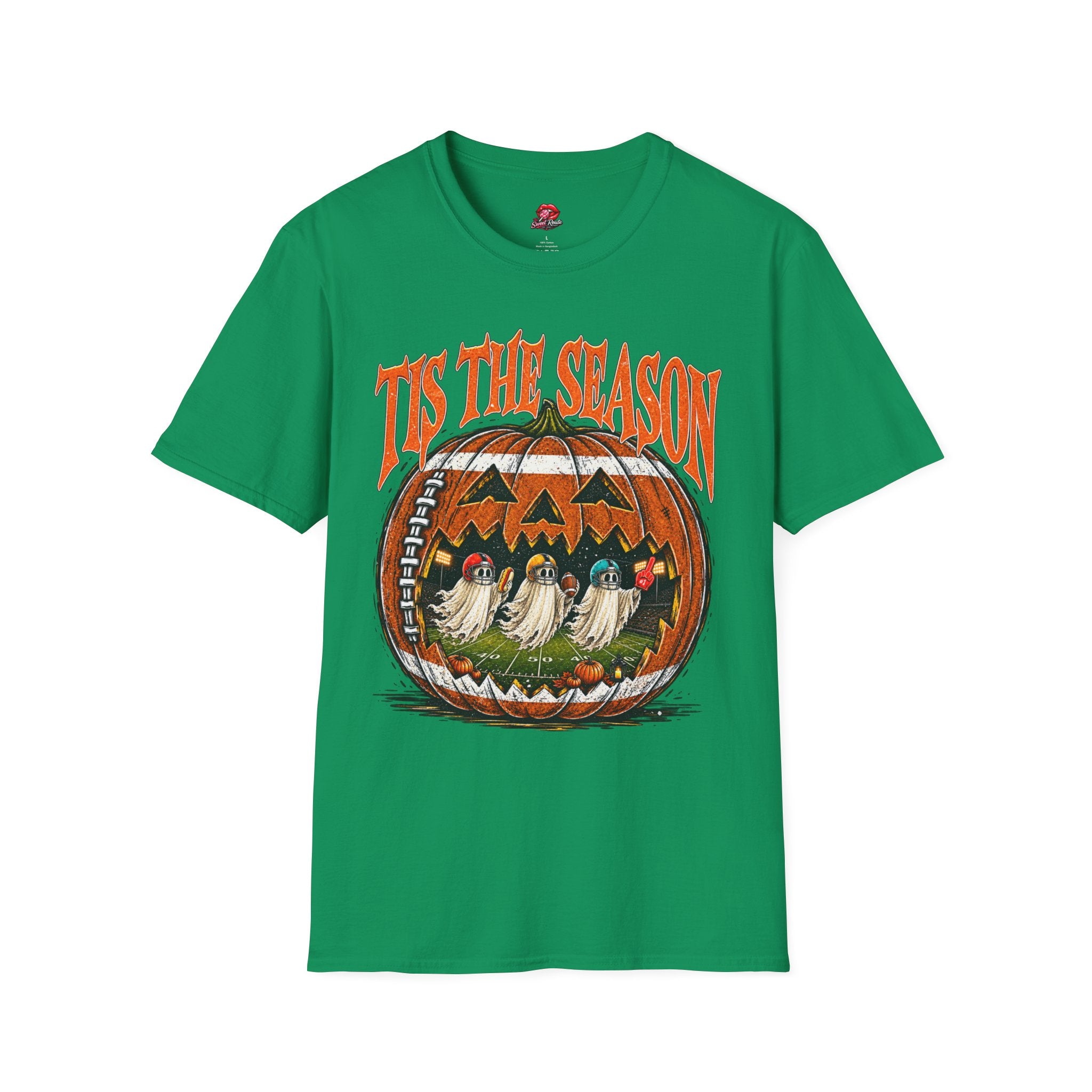 Tis The Season Vintage Jack-o'-Lantern Football Shirt