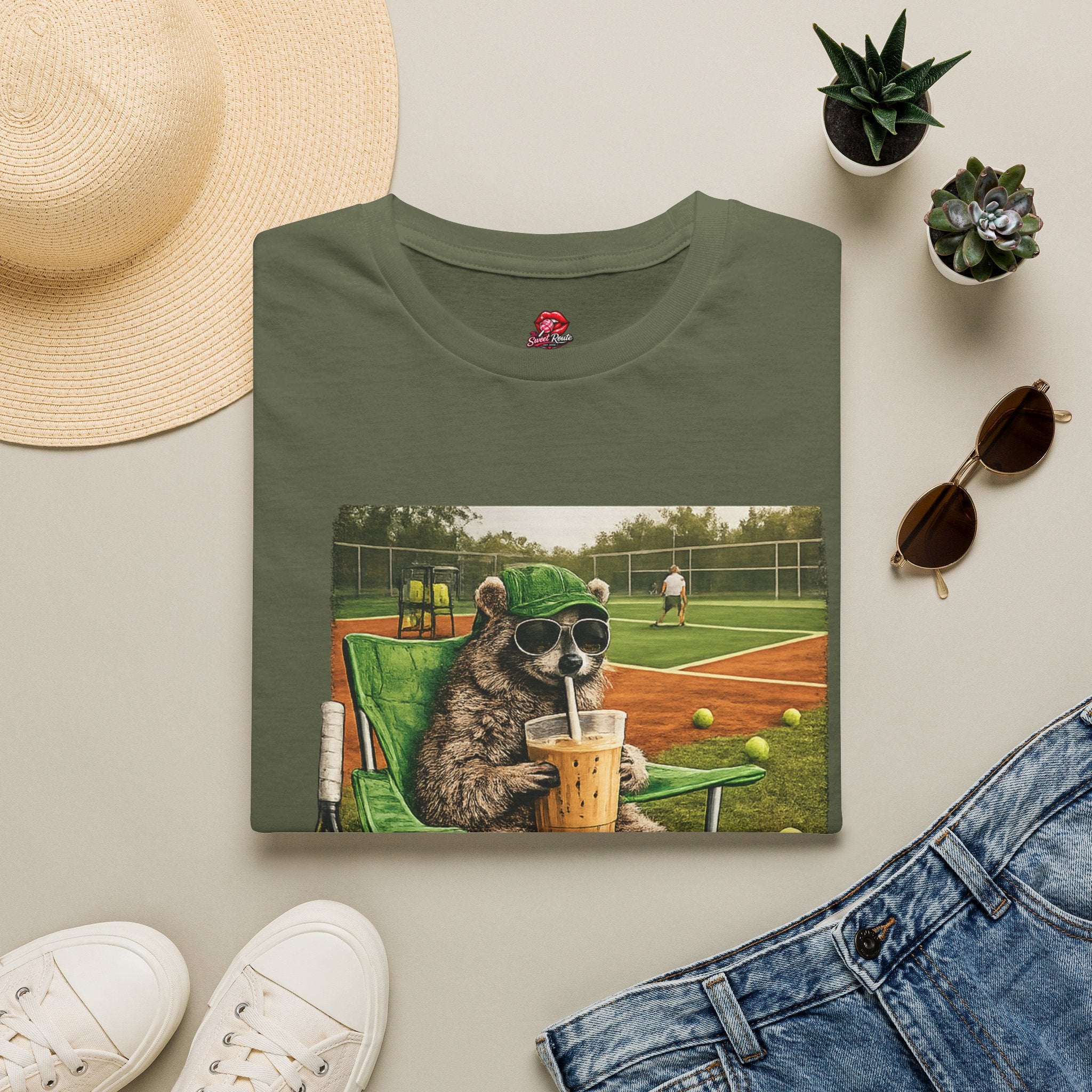 I Live Here Now Tennis Tee