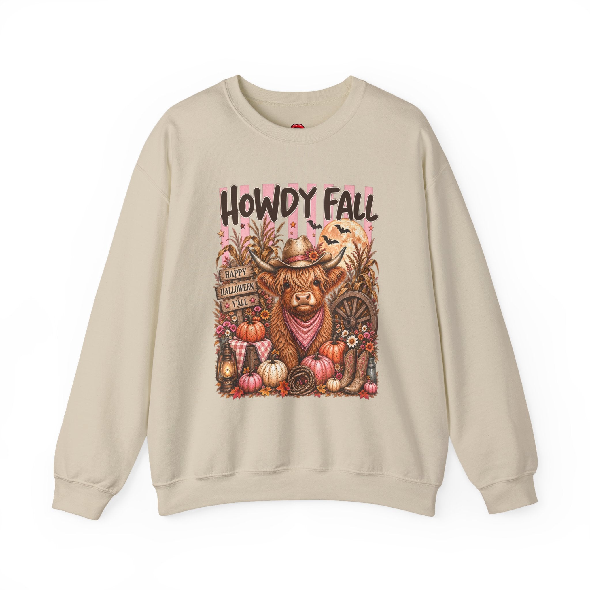 Western Autumn Cowgirl Pumpkin Crewneck
