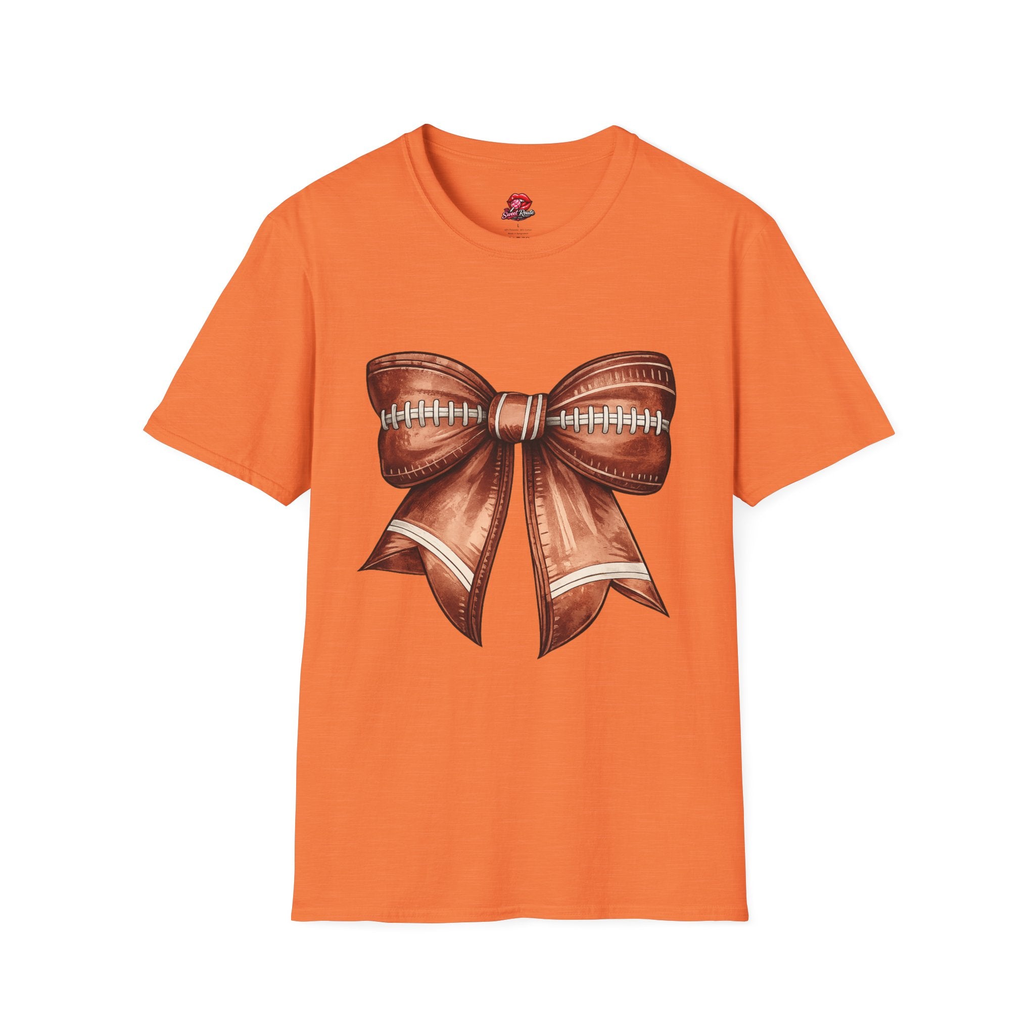 Football Stitch Bow T‑Shirt