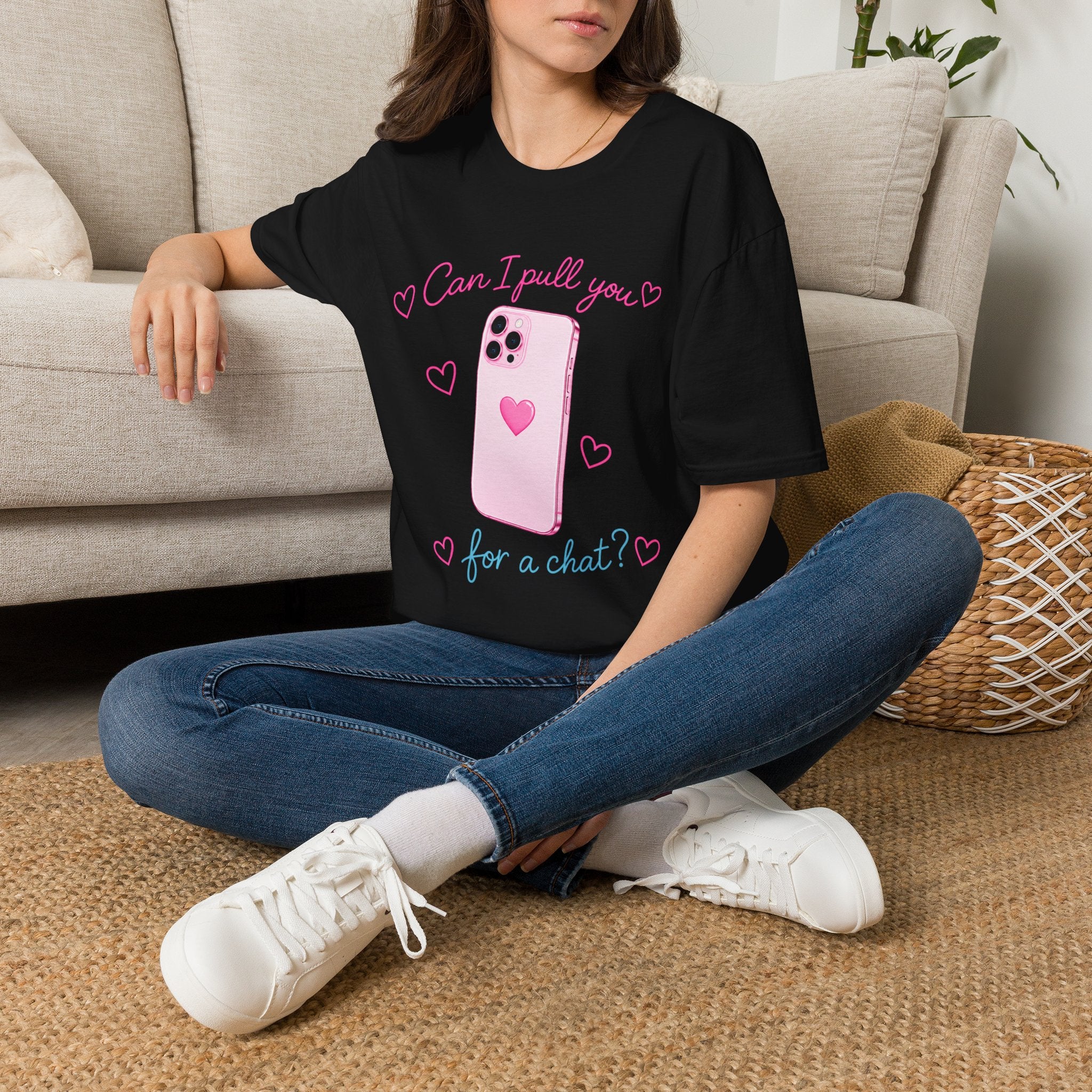 Can I Pull You Phone Graphic T-Shirt