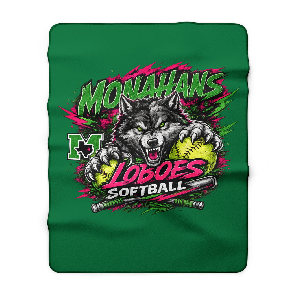 Monahans Loboes Softball Sherpa Blanket