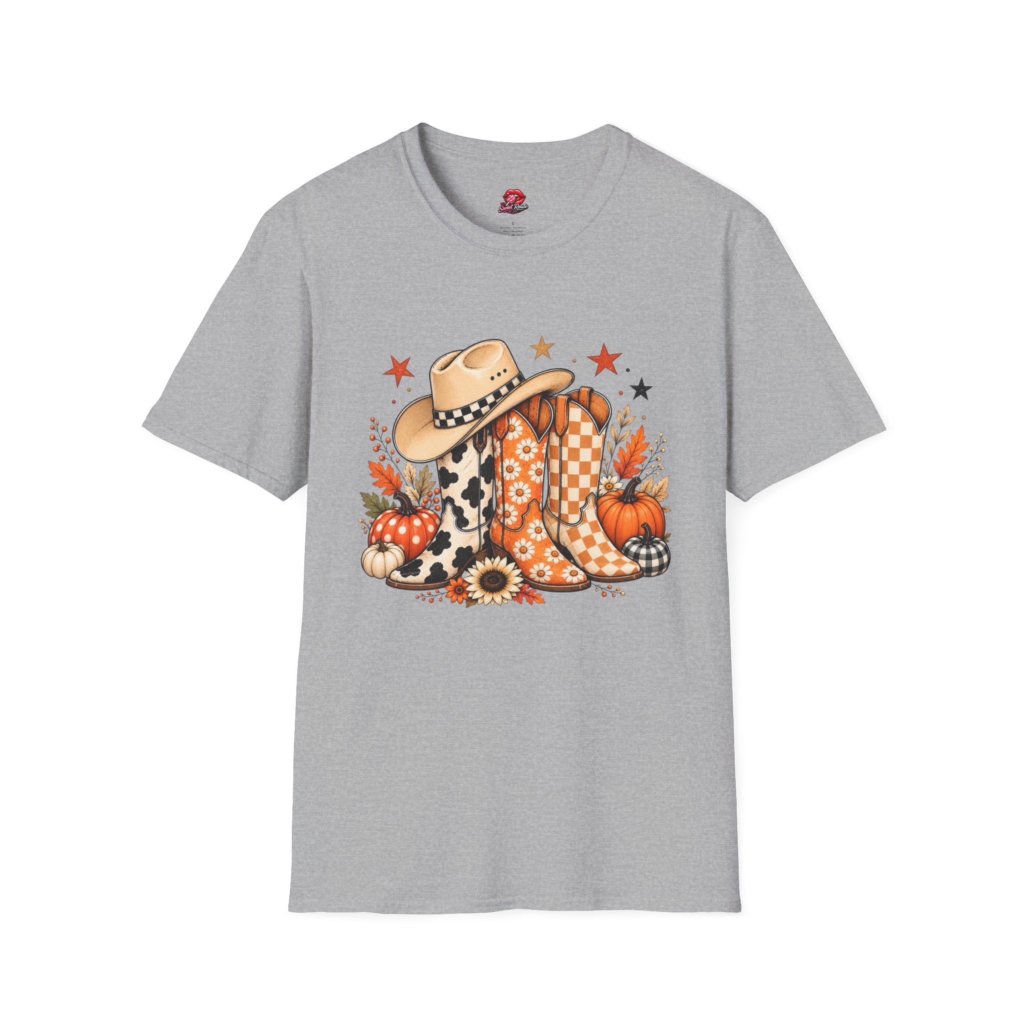 Cowgirl Boots & Cowboy Fall Hat T‑Shirt