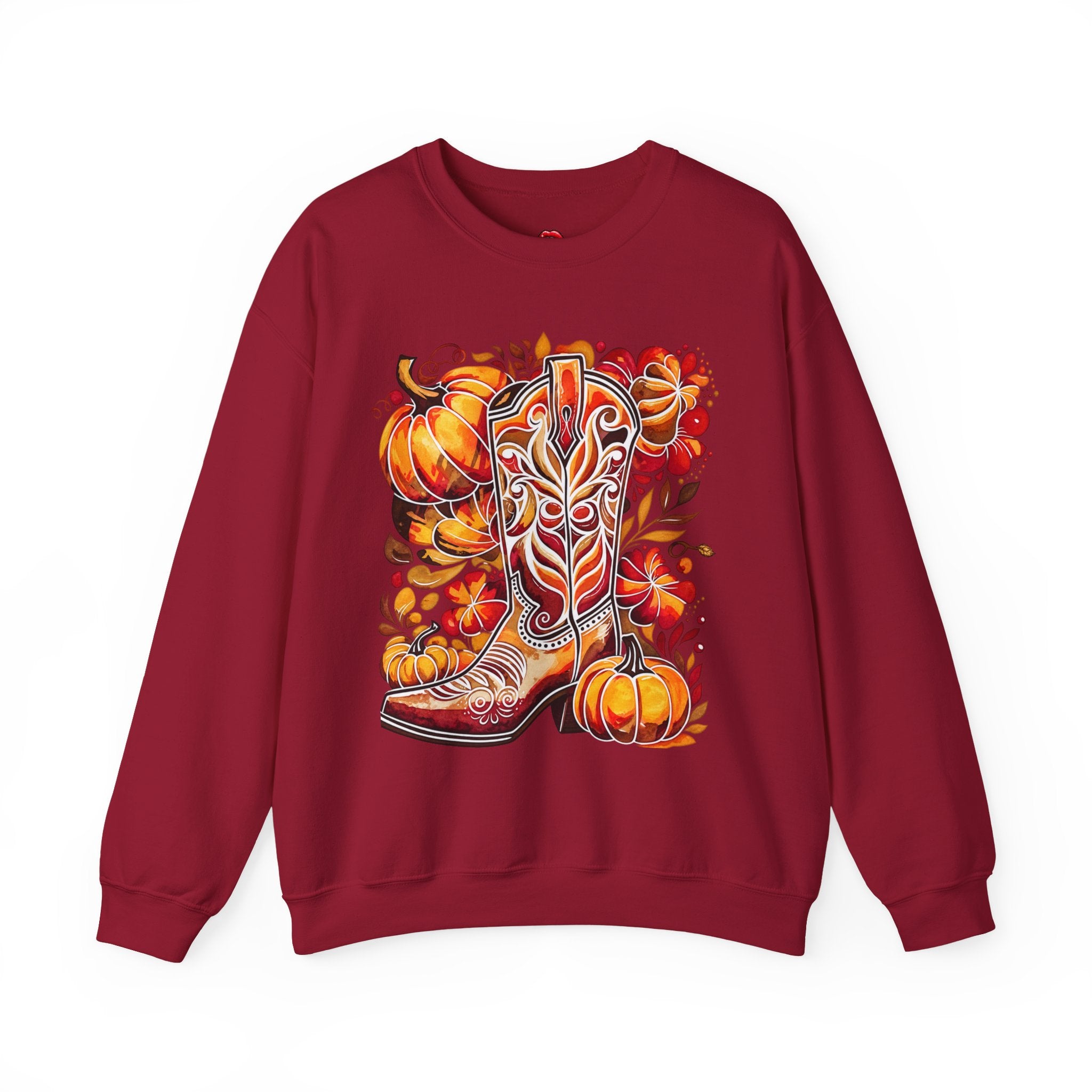 Autumn Cowboy Boot Sweatshirt