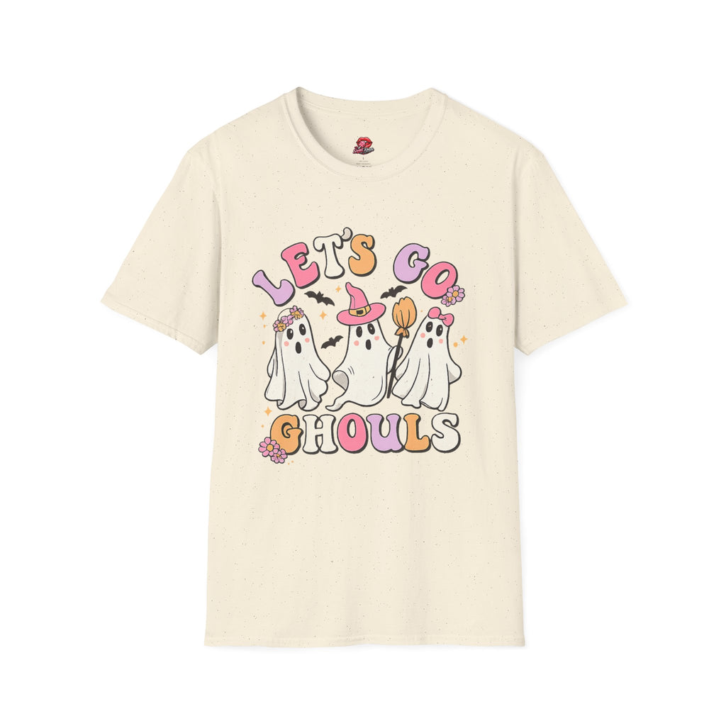 Let’s Go Ghouls T-Shirt | Cute Pastel Halloween Ghost Shirt | Funny Spooky Season Tee | Ghost Squad Graphic Tee | Halloween Girls Shirt