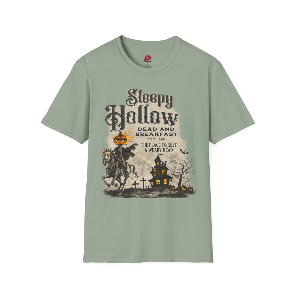 Sleepy Hollow Dead and Breakfast T-Shirt | Vintage Halloween Shirt | Haunted Inn Graphic Tee | Spooky Fall Shirt | Gothic Halloween Gift