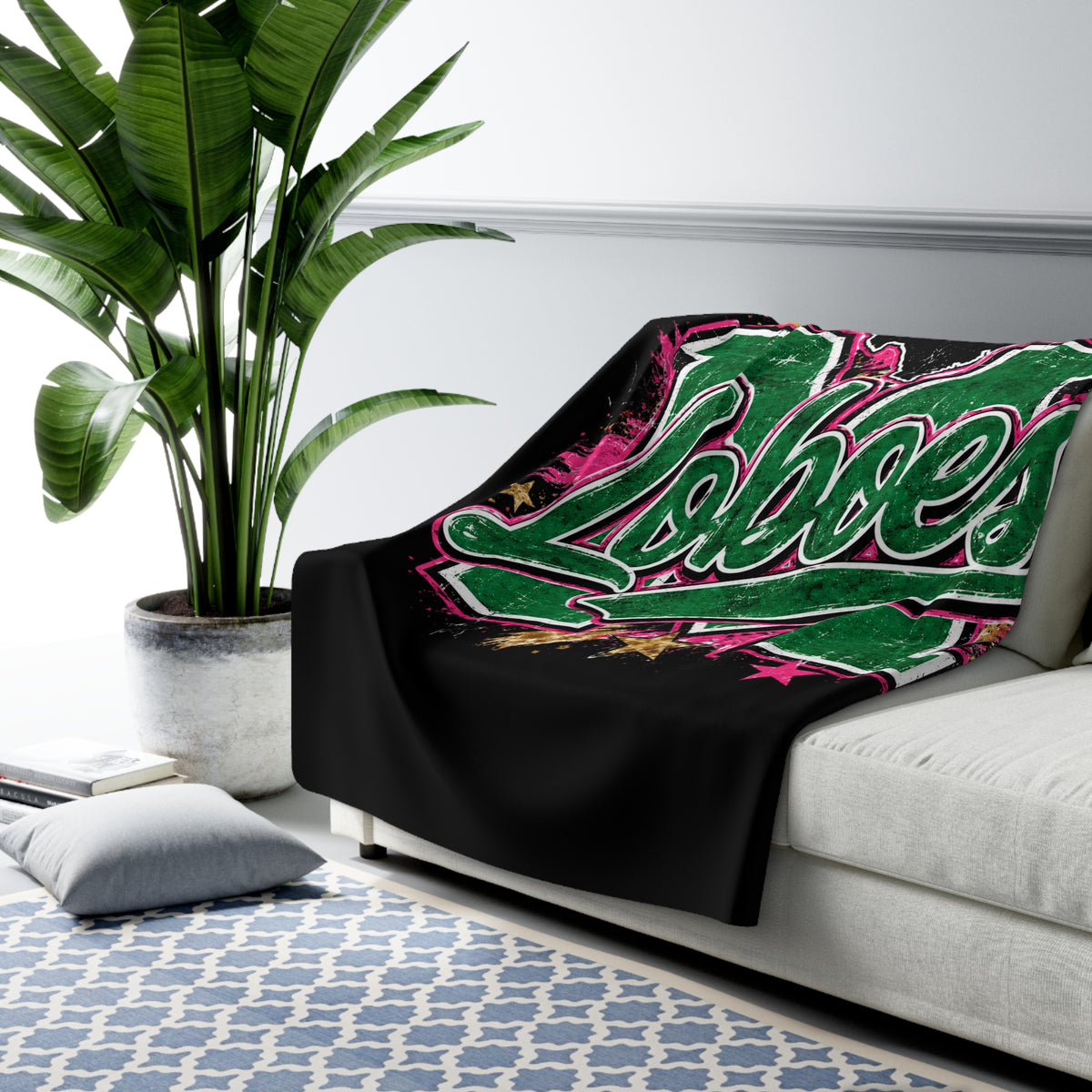 Loboes Sherpa Fleece Stadium Blanket