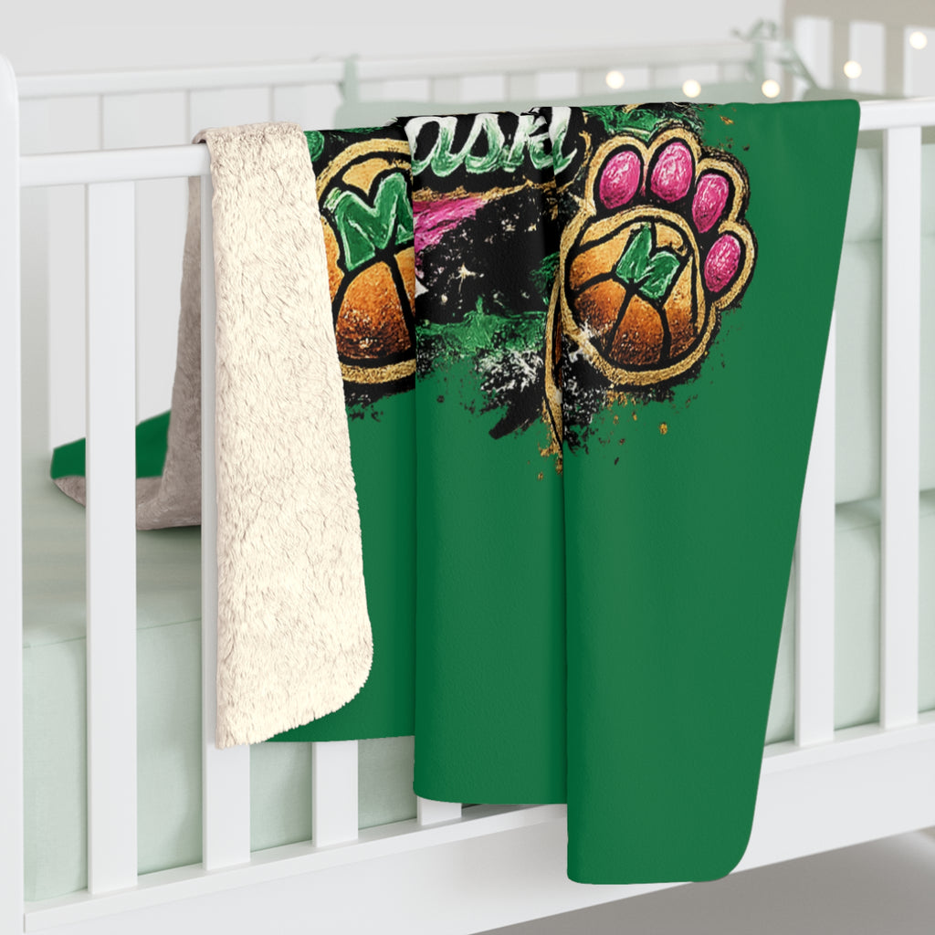 Monahans Loboes Basketball Sherpa Blanket