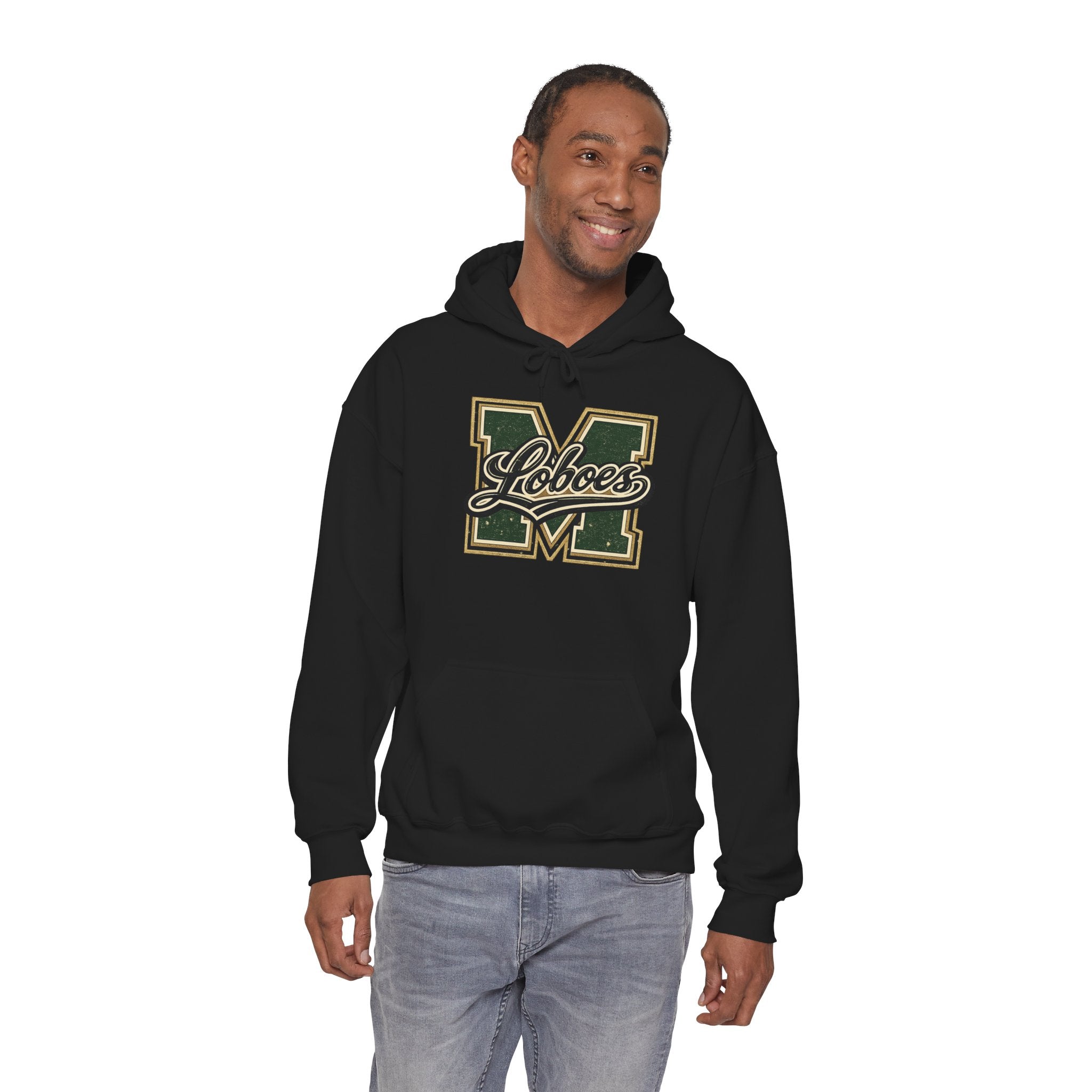 Loboes Vintage Letter M Hoodie