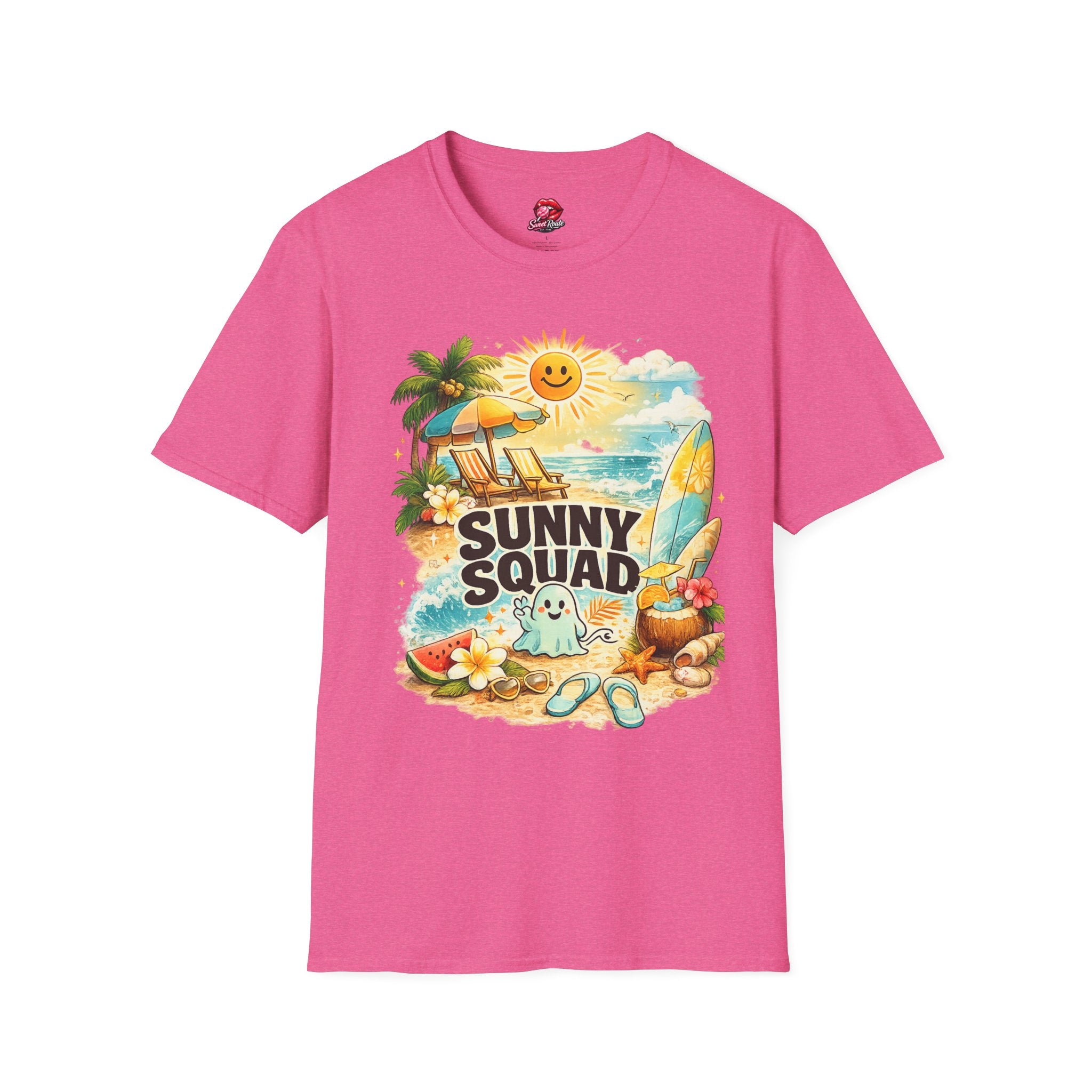 Sunny Squad beach scene T-Shirt