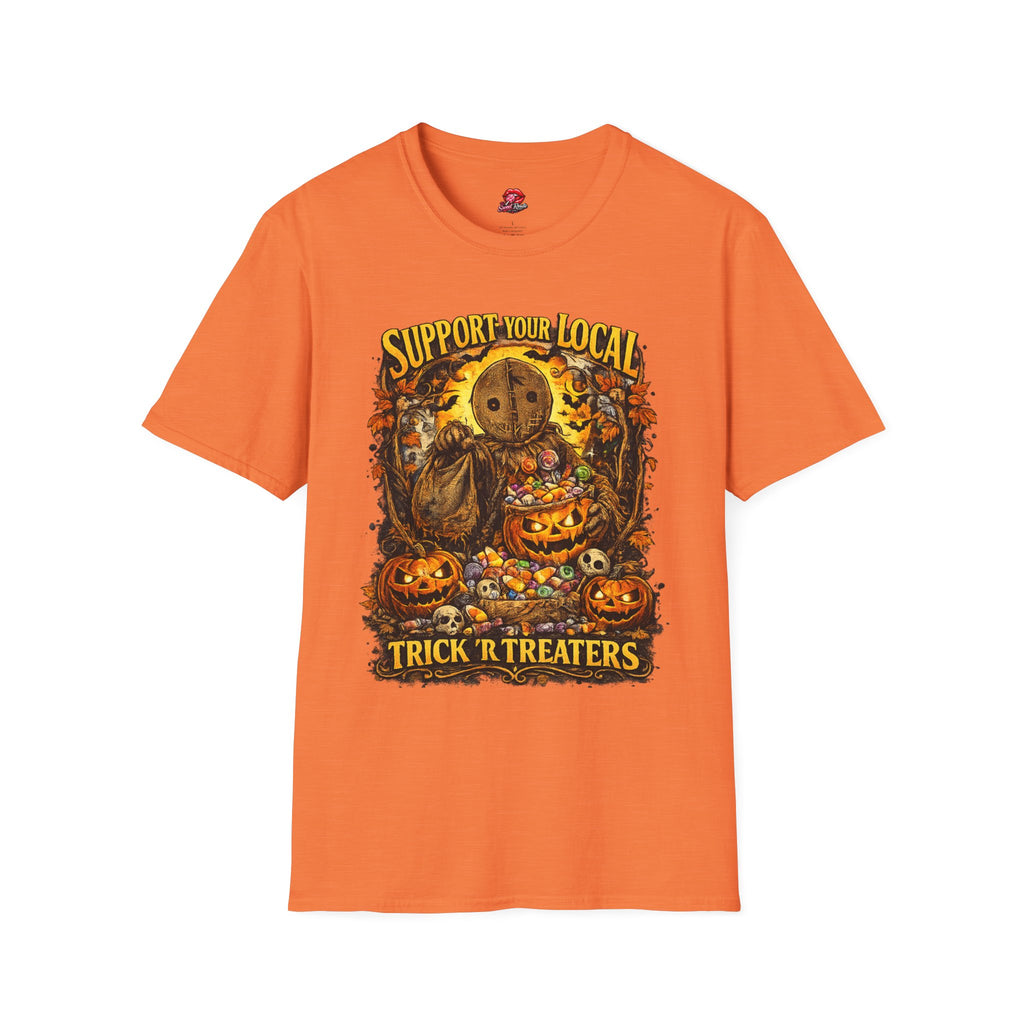 Support Your Local Trick R' Treaters T-Shirt | Funny Halloween Graphic Tee | Vintage Spooky Season Shirt