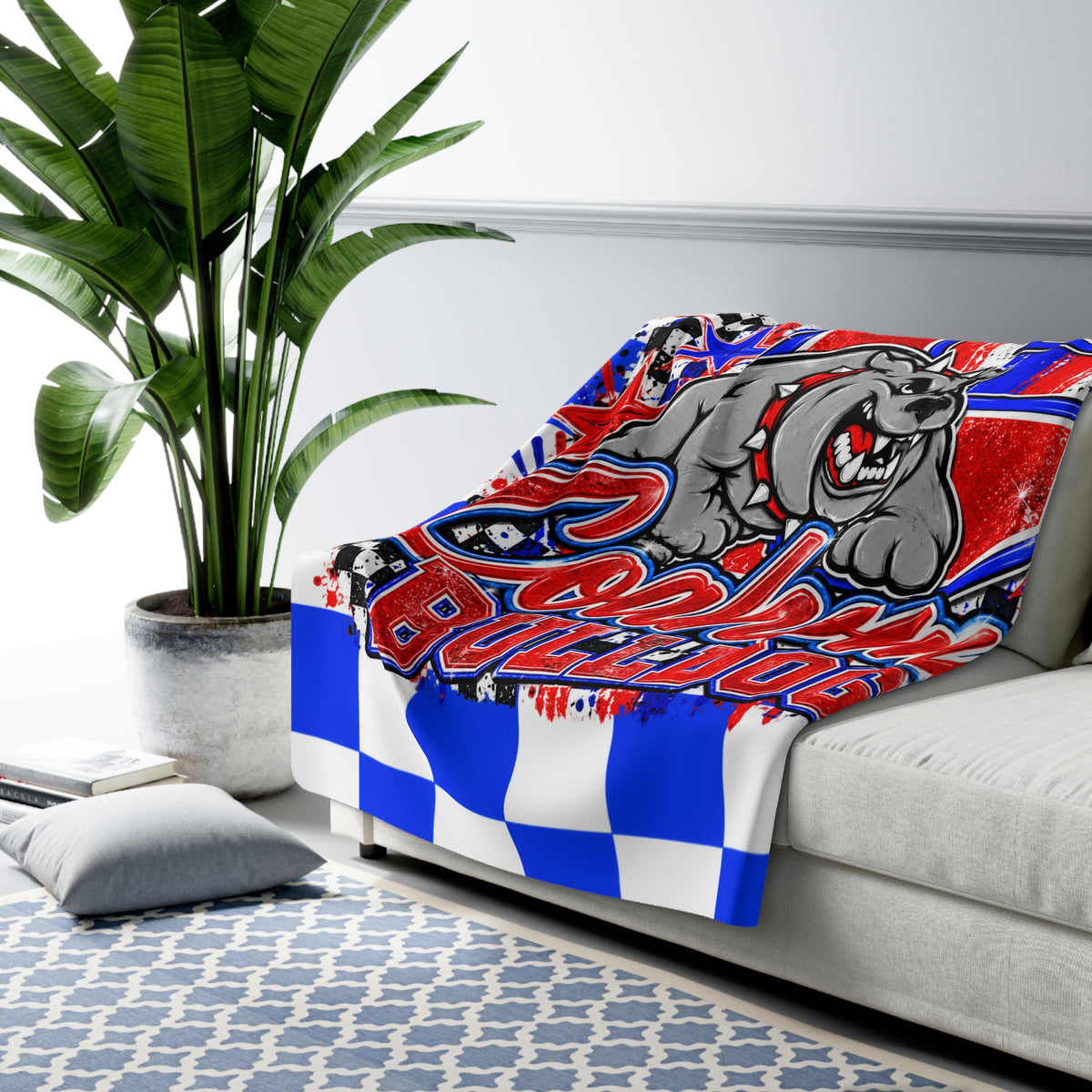 Coahoma Bulldogs Sherpa Fleece Blanket