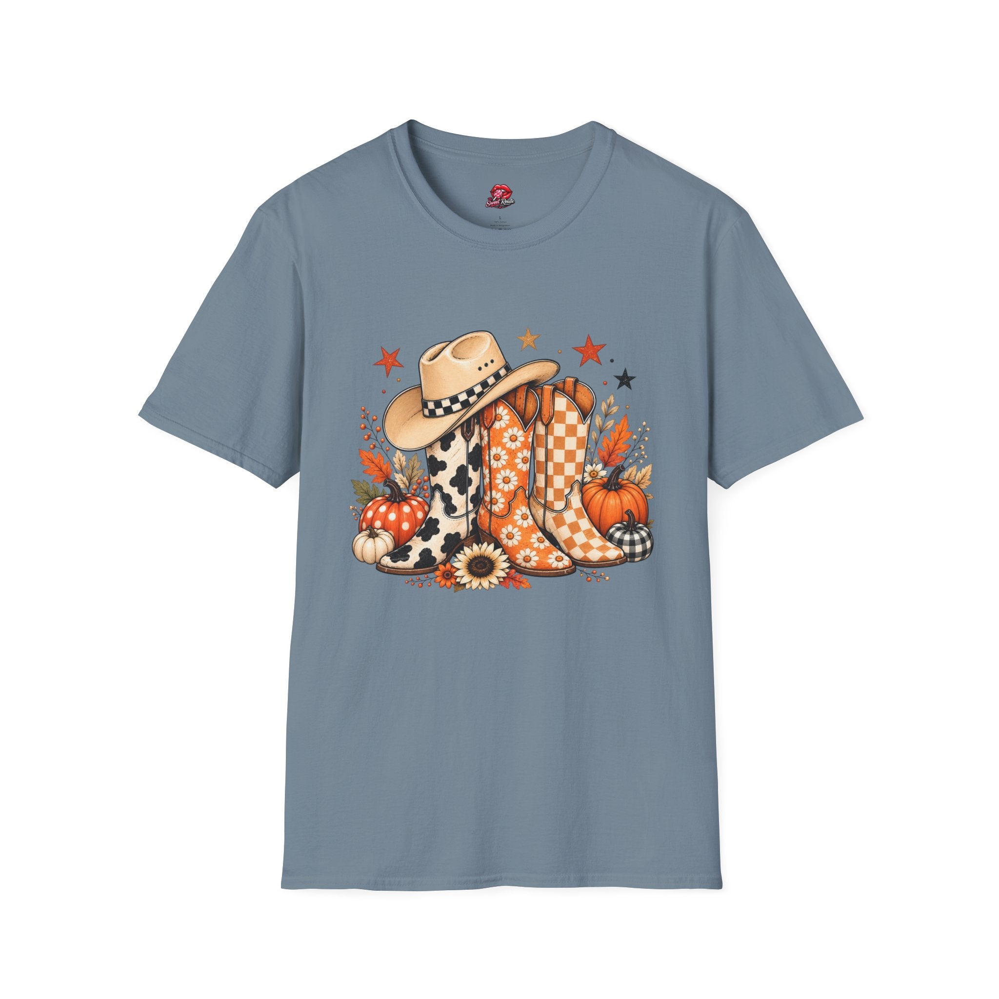 Cowgirl Boots & Cowboy Fall Hat T‑Shirt