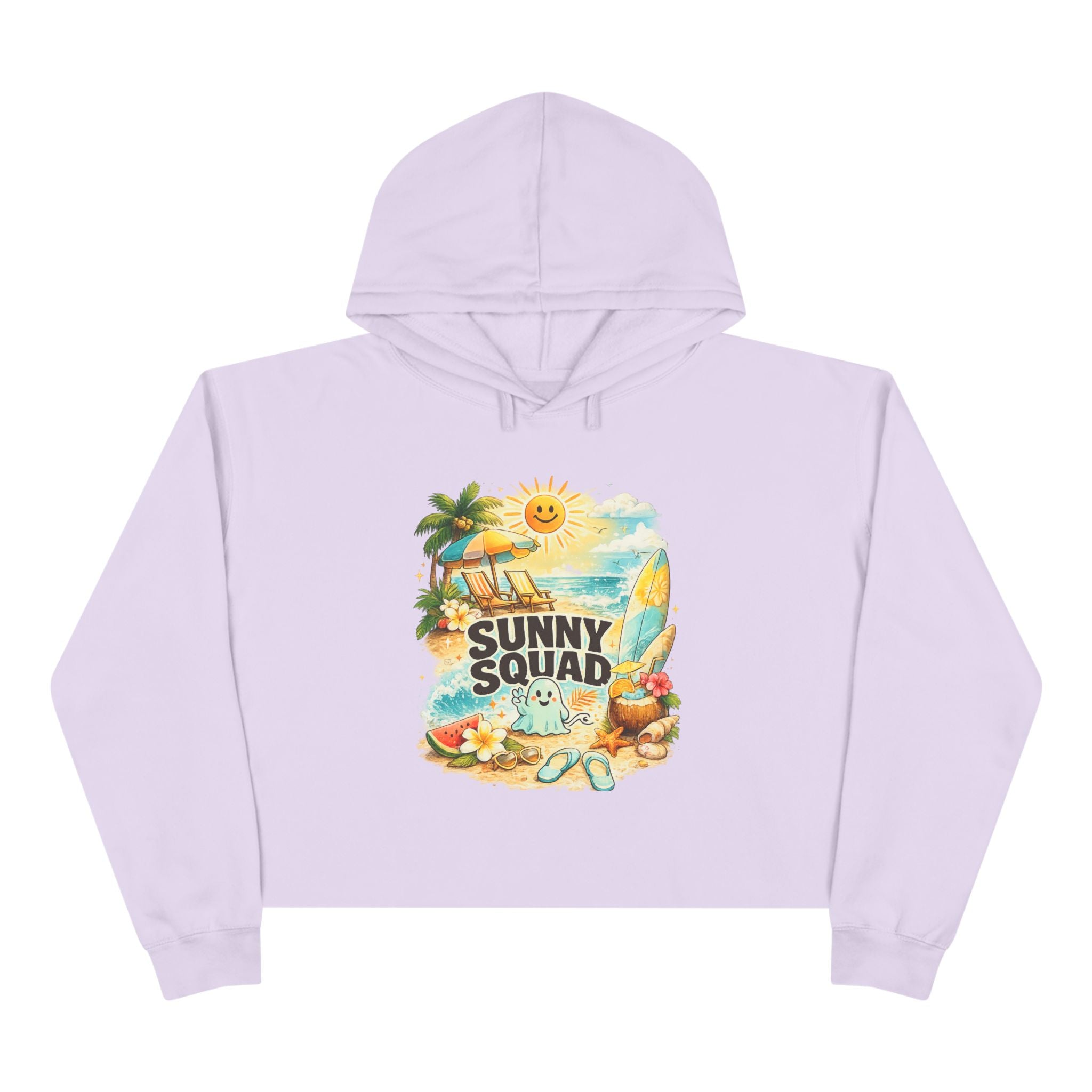 Sunny Squad Crop Hoodie