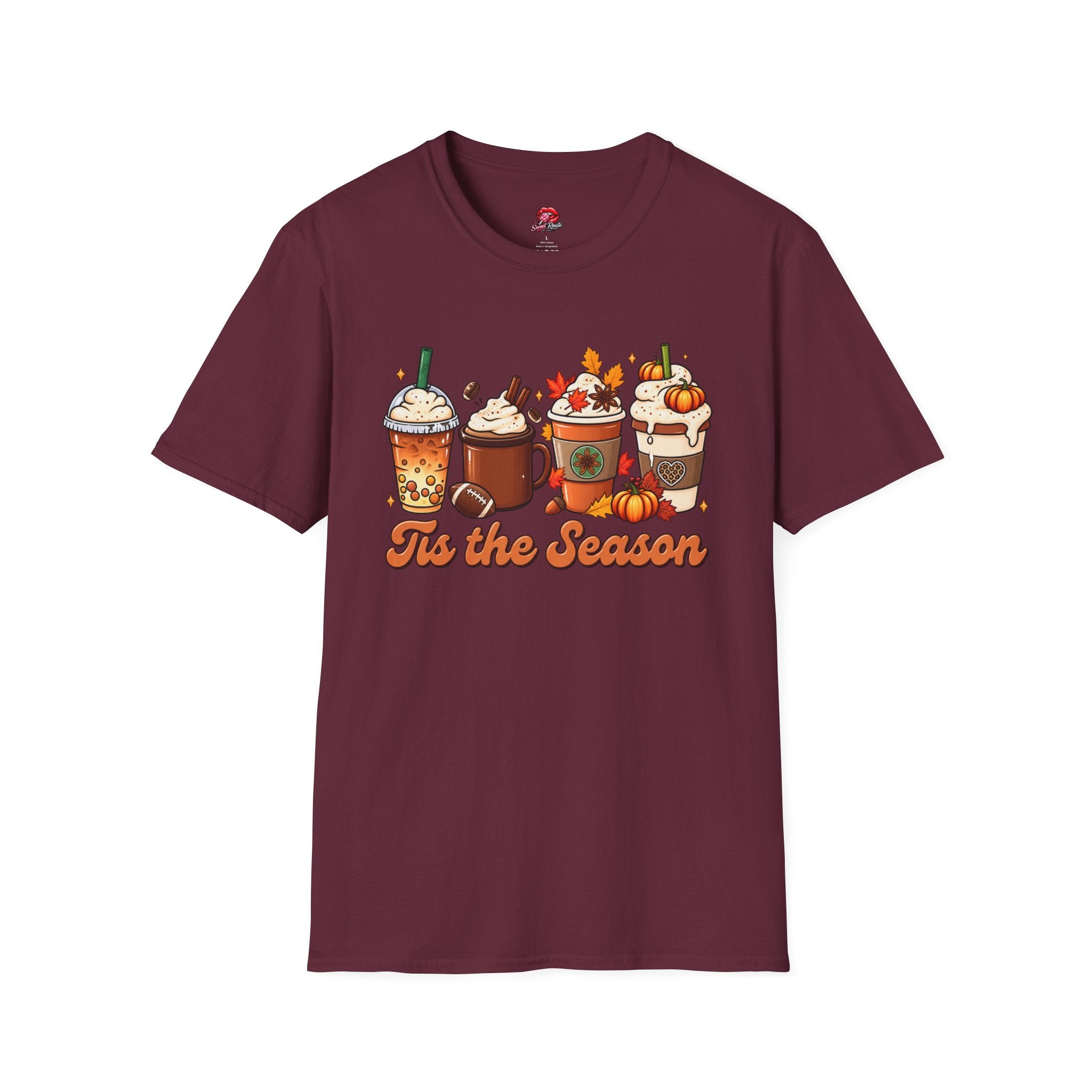 Tis the Season Fall Coffee Football Tee