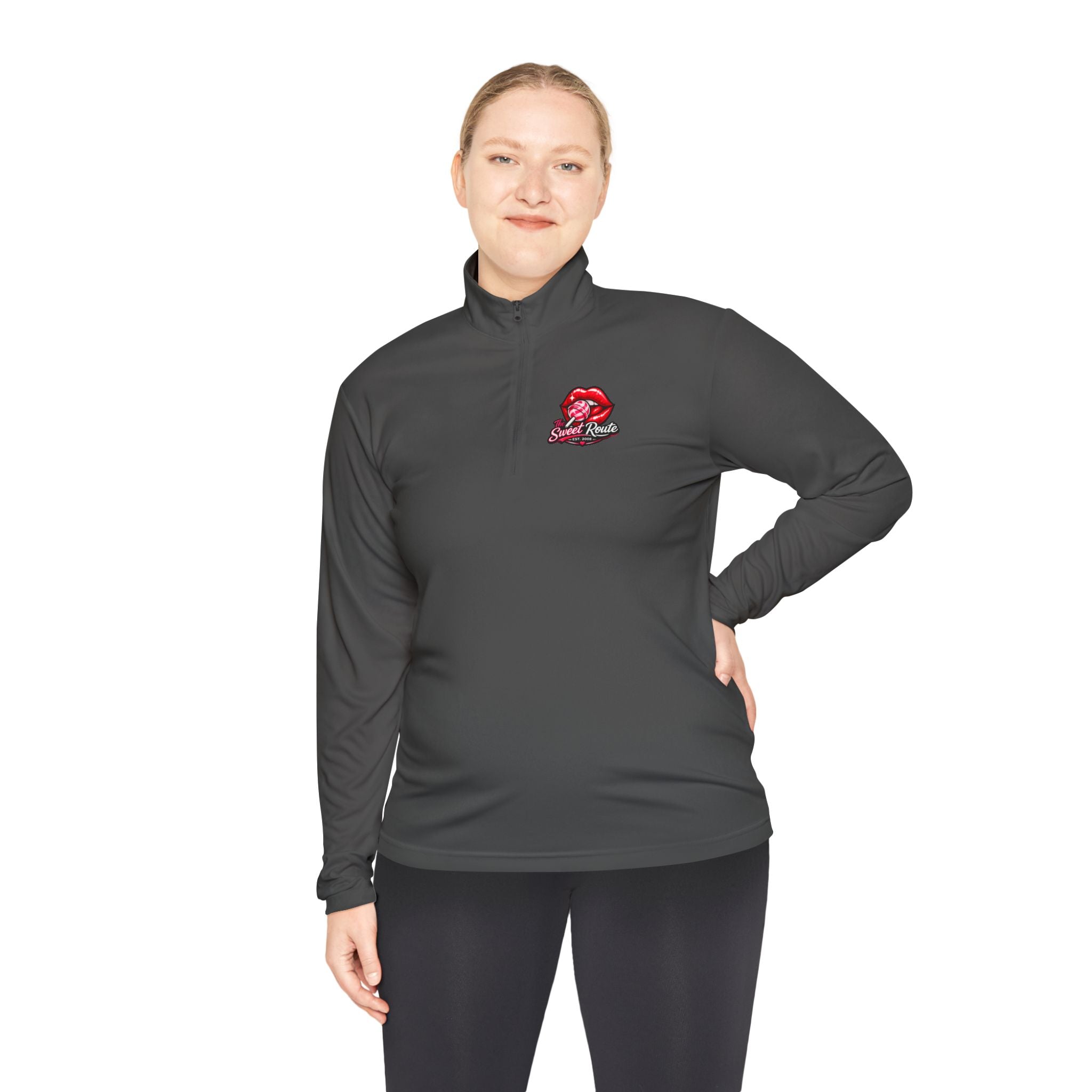 Sweet Route Logo Quarter-Zip Pullover