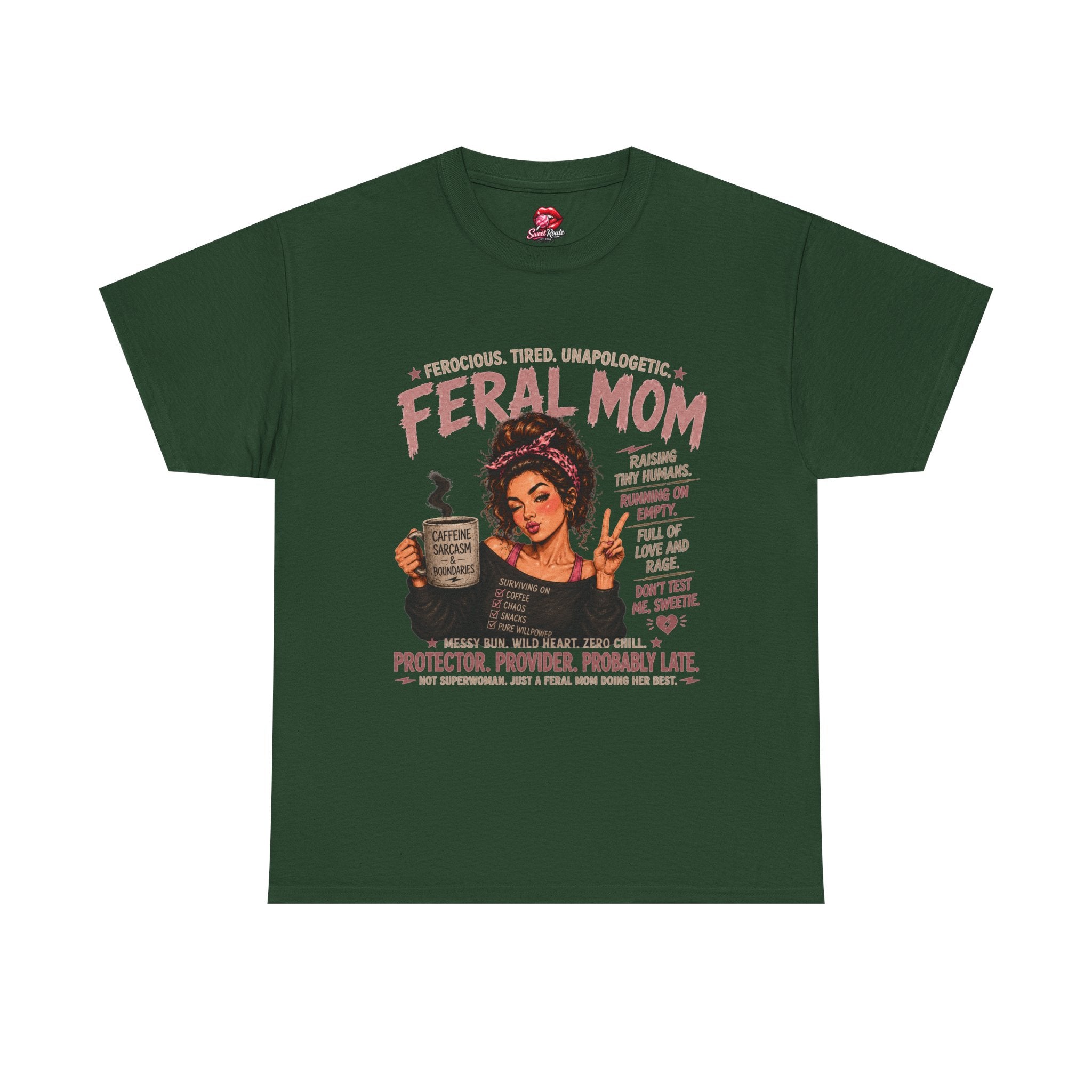 Feral Mom graphic tee