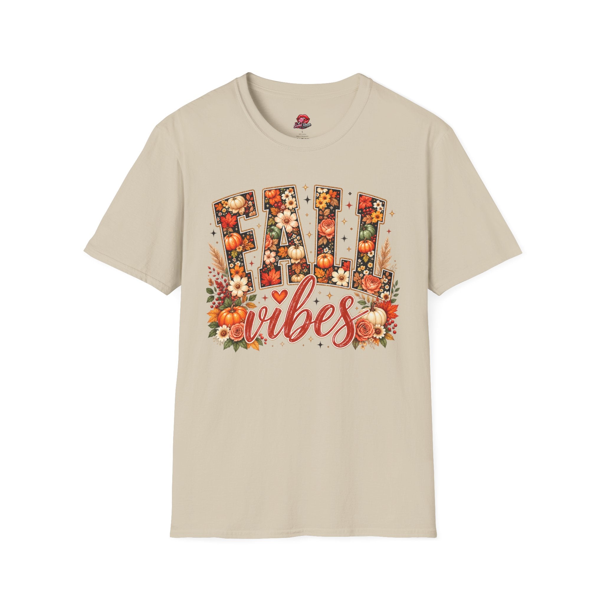 Floral Pumpkin Fall Vibes Tee