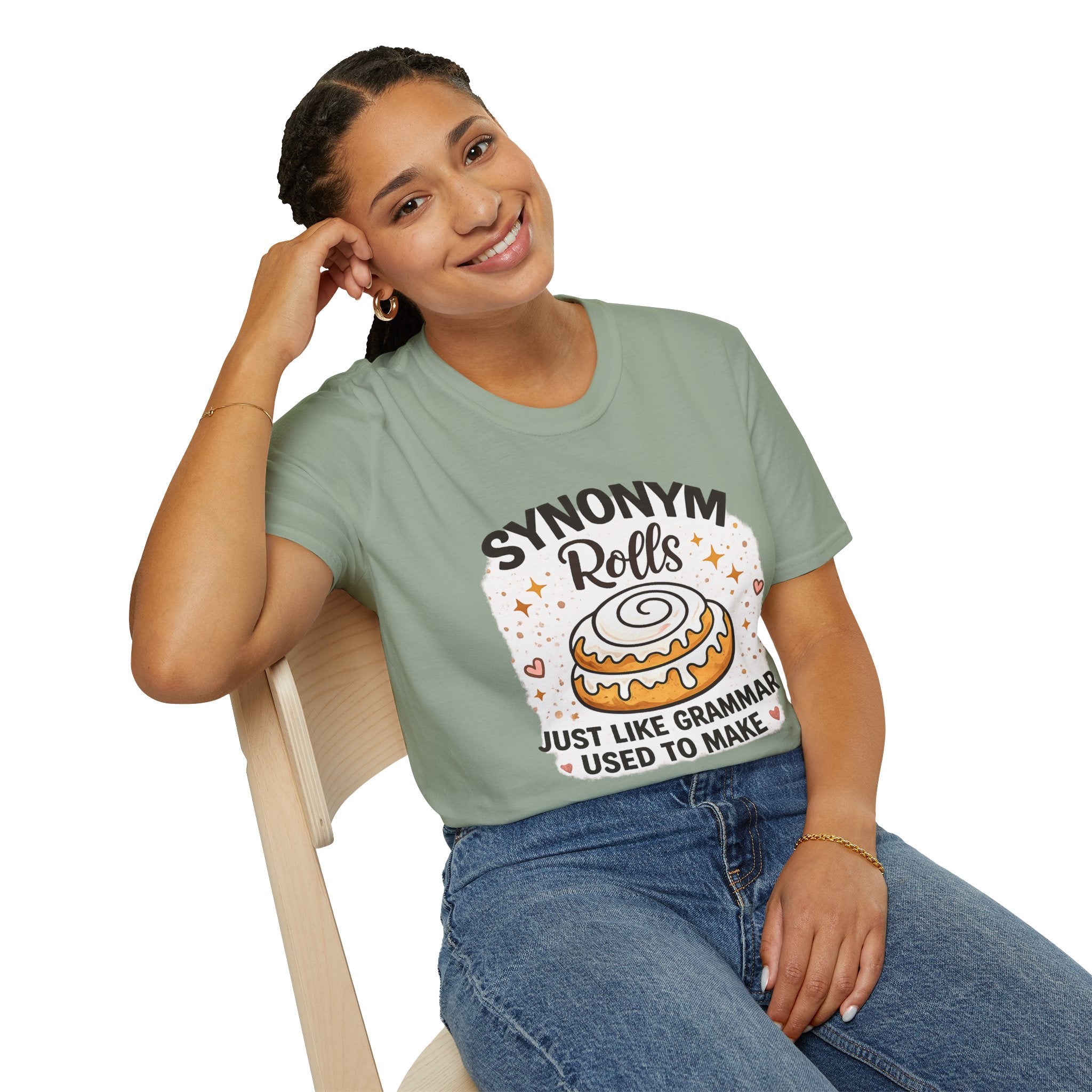 Synonym Rolls Teacher T-Shirt | Funny English Teacher Shirt | Grammar Pun Tee | ELA Teacher Gift | Back to School Graphic Tee