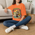 Summerween Queen T‑Shirt | Retro Halloween Beach Shirt | Spooky Summer Graphic Tee | Cute Ghost Vacation Tee| Fall Lover Gift