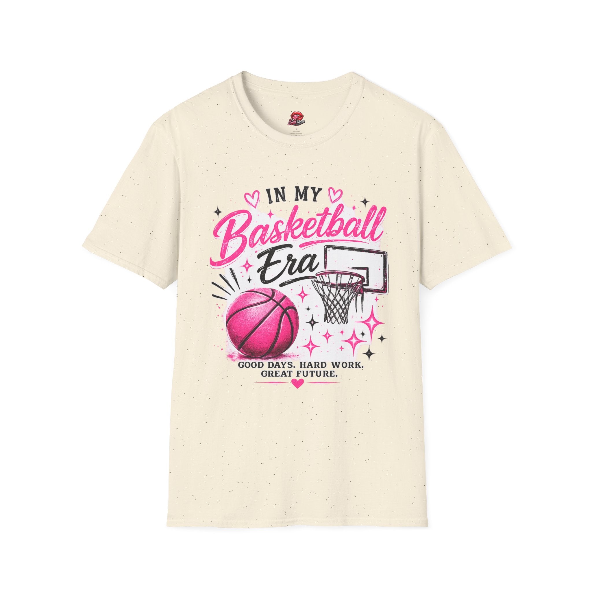 In My Basketball Era Pink Hoop Graphic