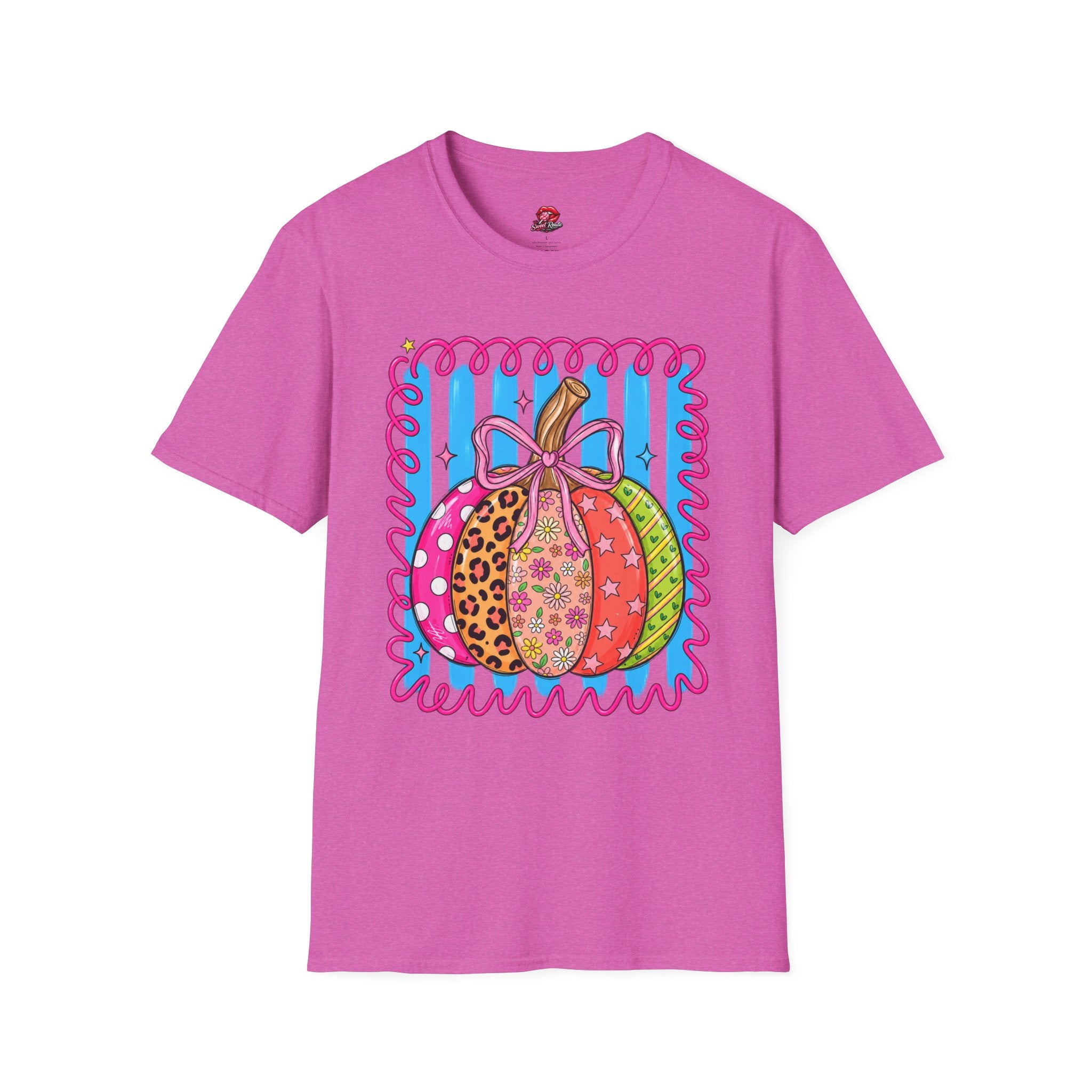 Colorful Patterned Pumpkin T-Shirt