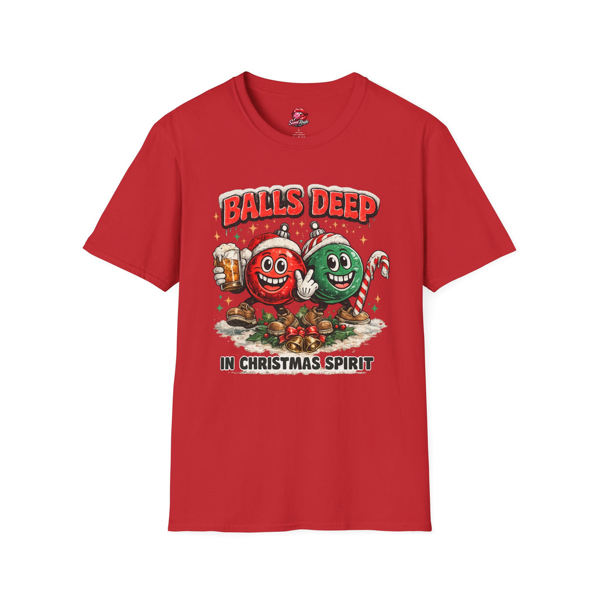 Balls Deep Christmas Ornaments T-Shirt