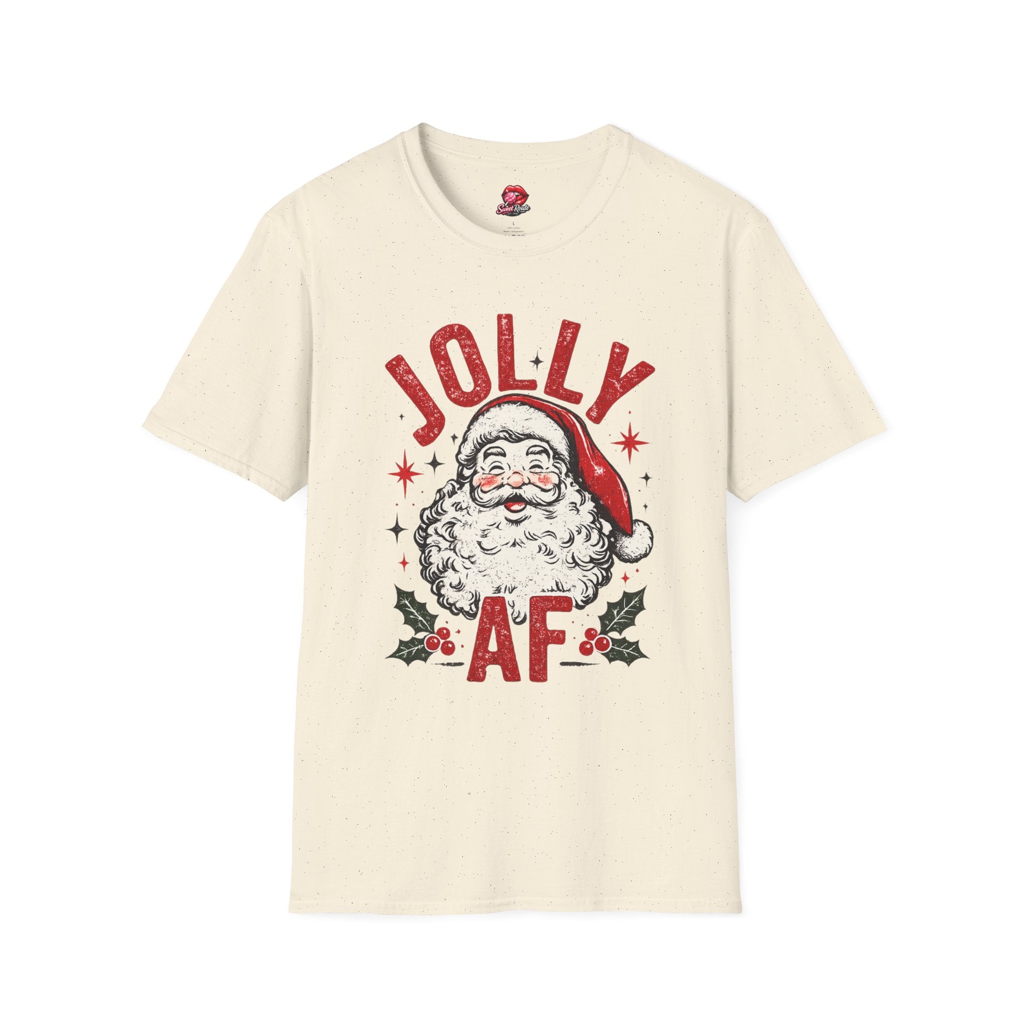 Jolly Santa Face Christmas T-Shirt