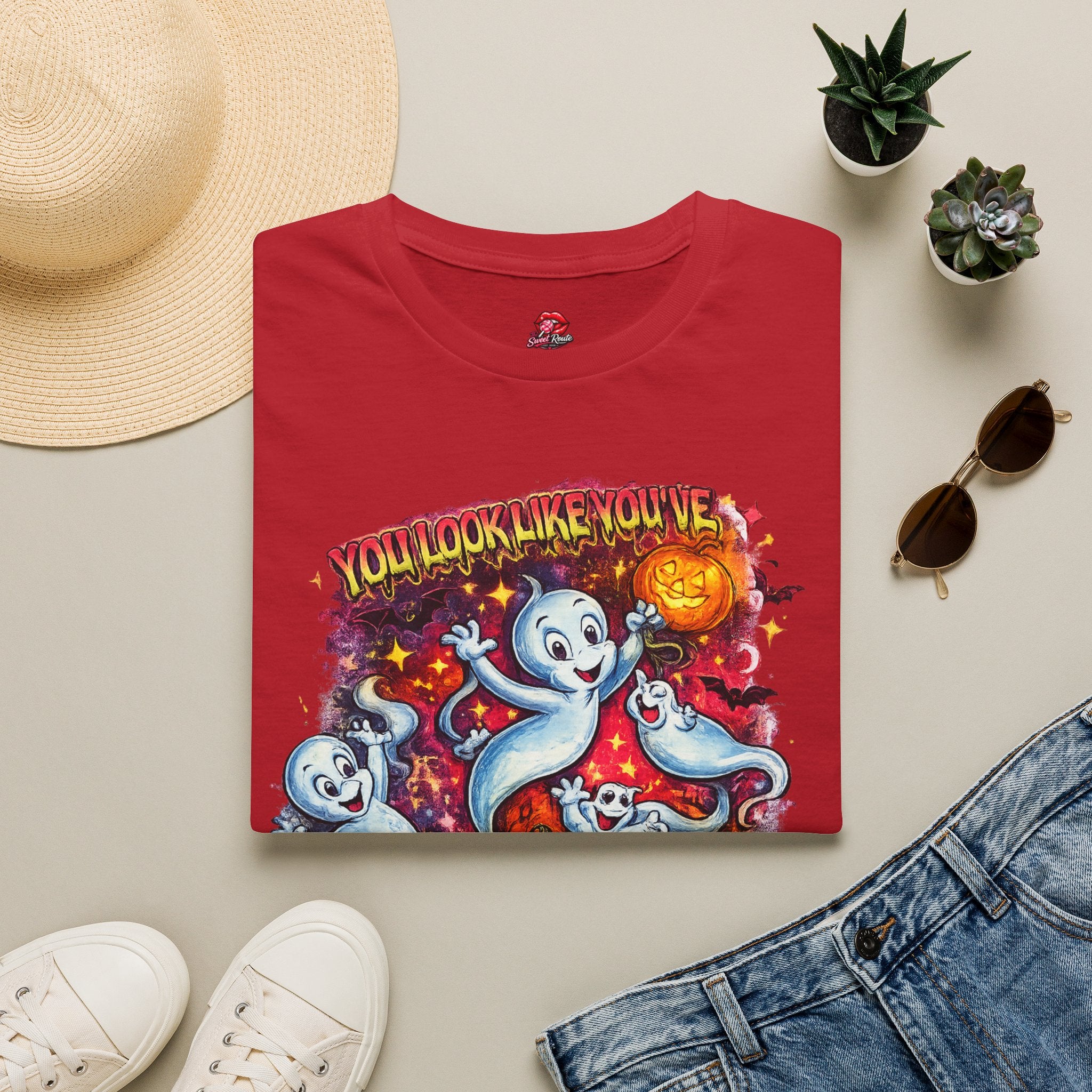 You Look Like You’ve Seen a Ghost Shirt | Funny Ghost Halloween T-Shirt | Retro Vintage Spooky Graphic Tee | Cute Halloween Fall Shirt